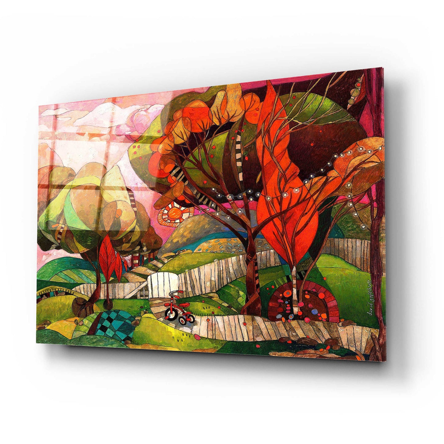 Epic Art 'The Big Backyard' by David Galchutt, Acrylic Glass Wall Art,24x16