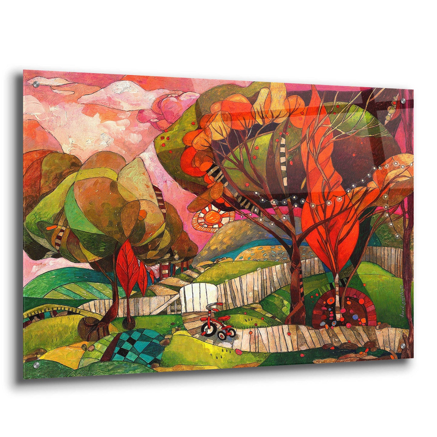 Epic Art 'The Big Backyard' by David Galchutt, Acrylic Glass Wall Art,36x24