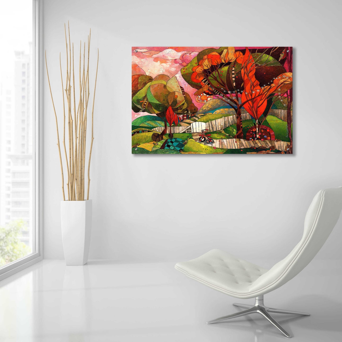 Epic Art 'The Big Backyard' by David Galchutt, Acrylic Glass Wall Art,36x24