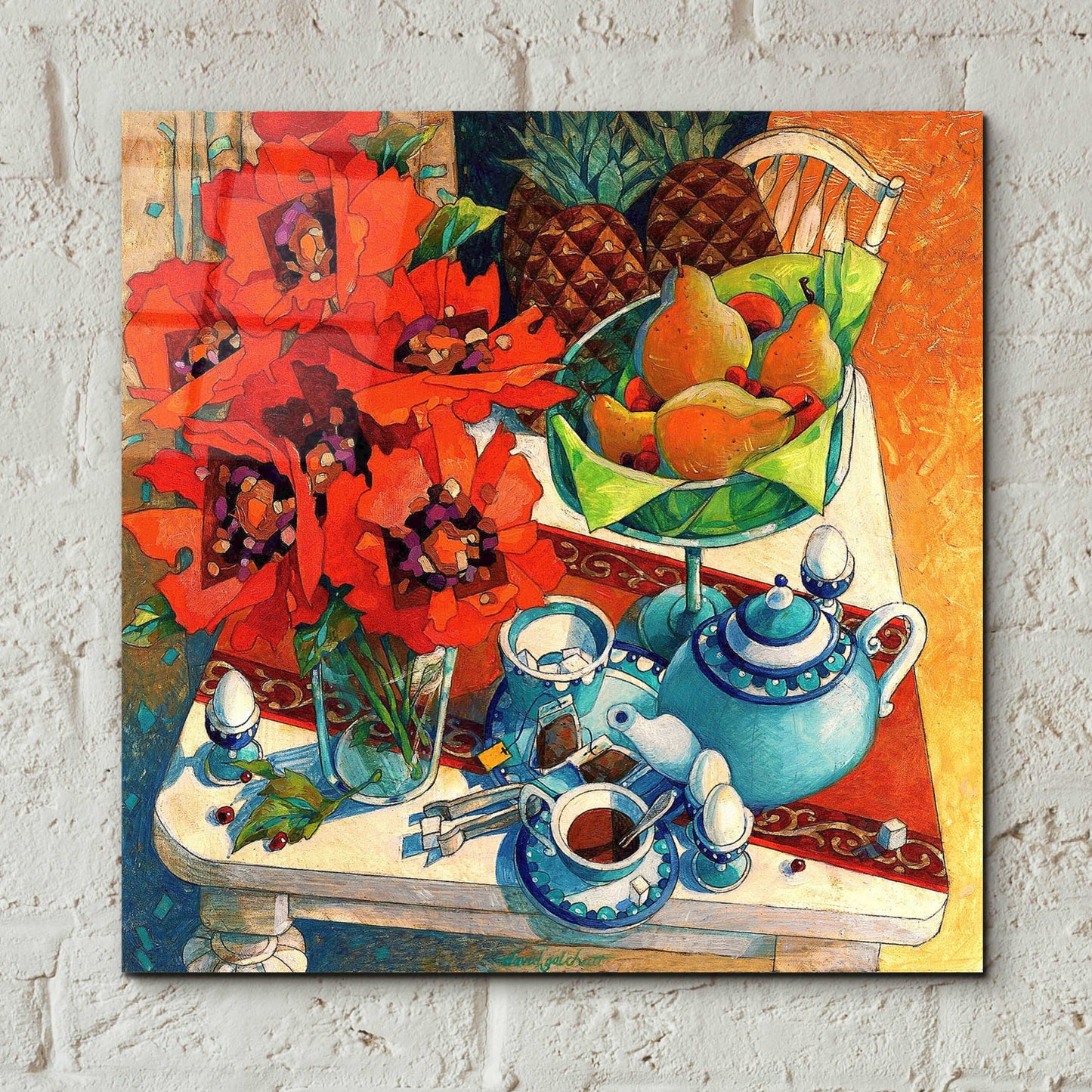 Epic Art 'The Breakfast Ritual' by David Galchutt, Acrylic Glass Wall Art,12x12