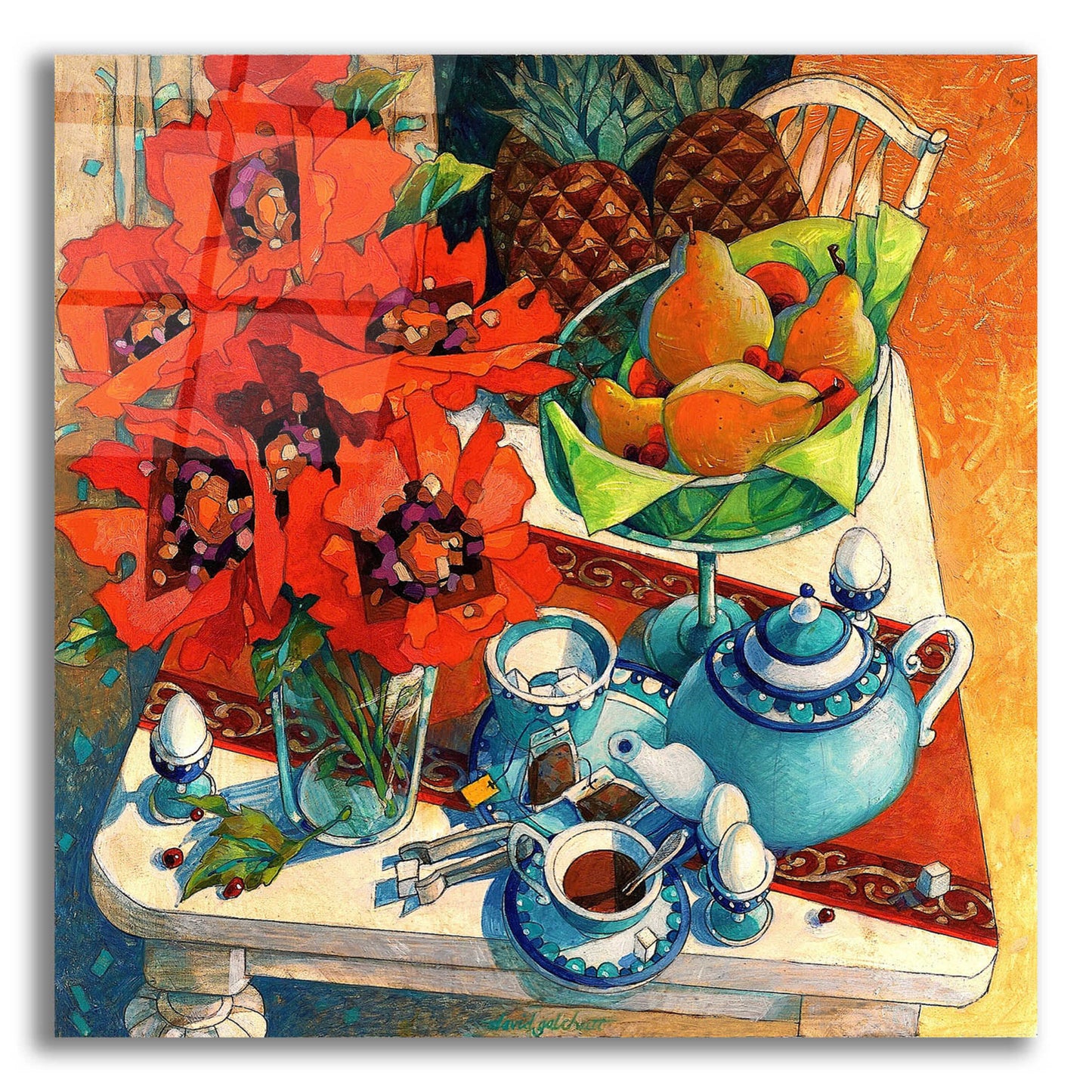 Epic Art 'The Breakfast Ritual' by David Galchutt, Acrylic Glass Wall Art,12x12