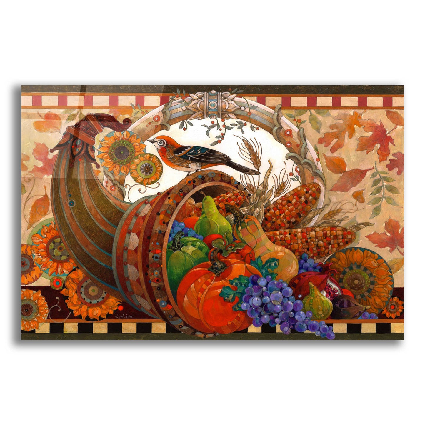 Epic Art 'Cornucopia' by David Galchutt, Acrylic Glass Wall Art,16x12