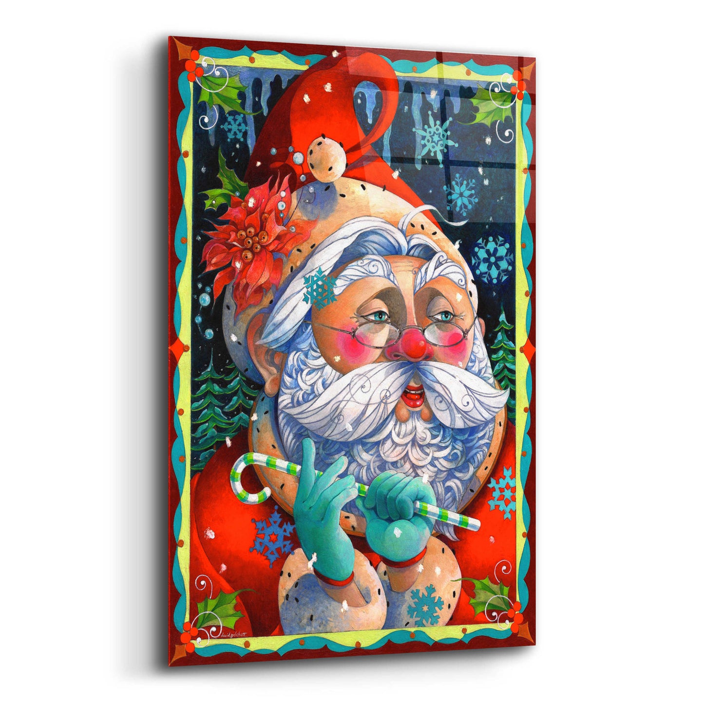 Epic Art 'Determining Naughty or Nice' by David Galchutt, Acrylic Glass Wall Art,12x16