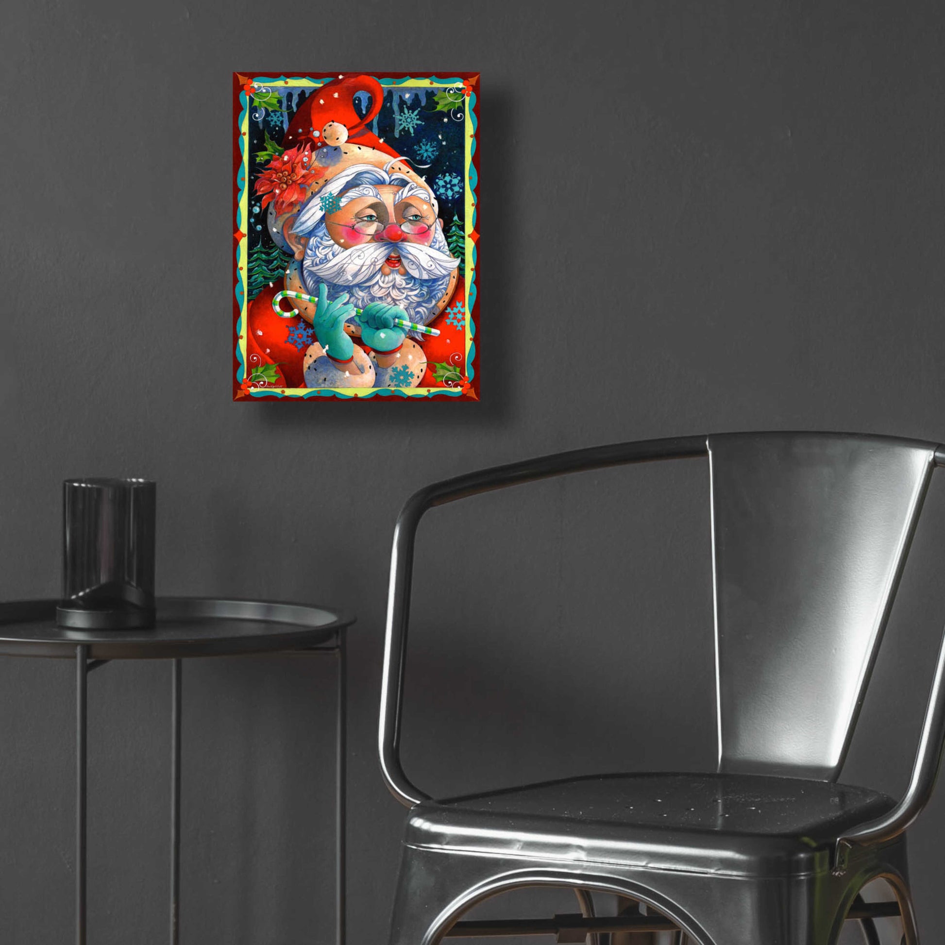 Epic Art 'Determining Naughty or Nice' by David Galchutt, Acrylic Glass Wall Art,12x16