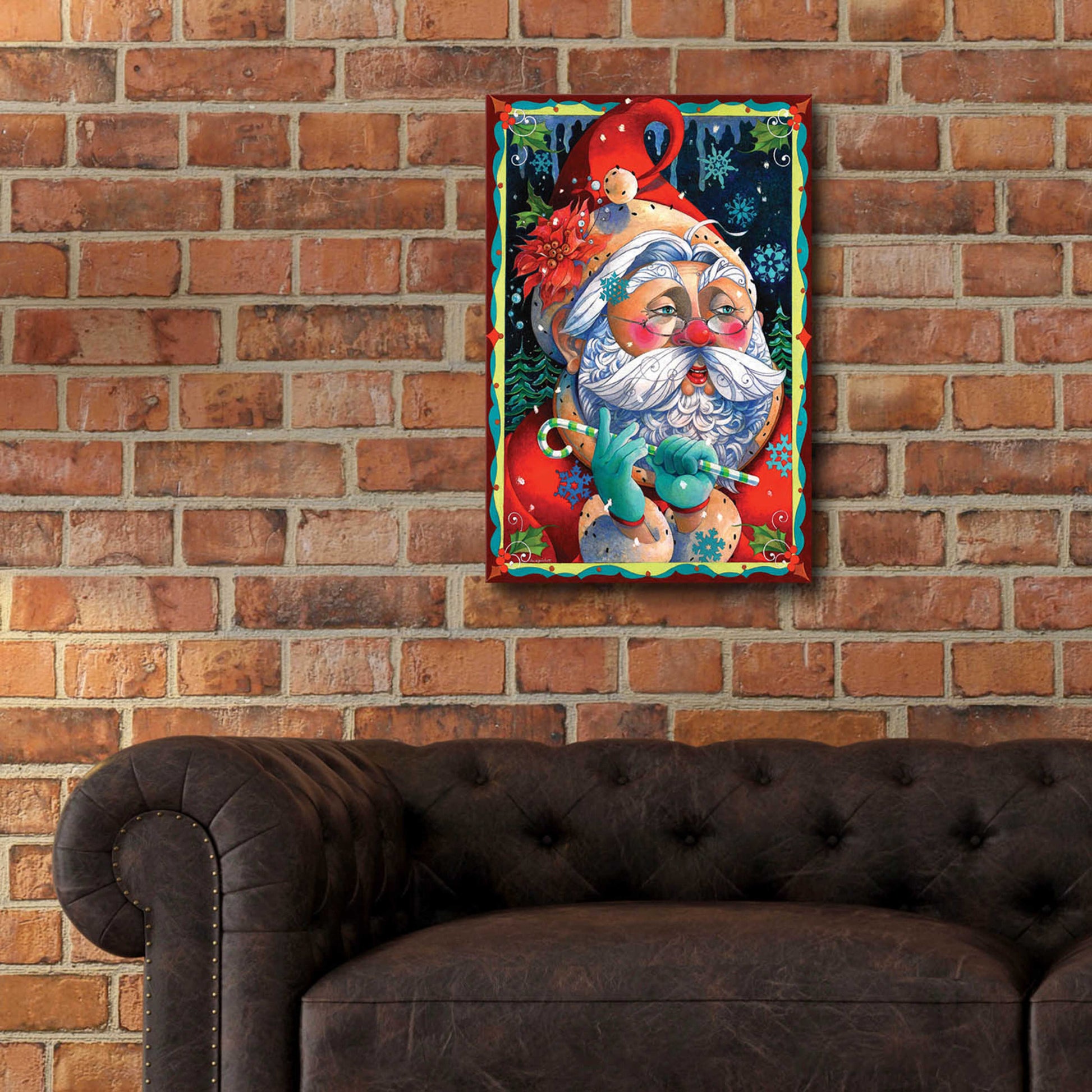 Epic Art 'Determining Naughty or Nice' by David Galchutt, Acrylic Glass Wall Art,16x24