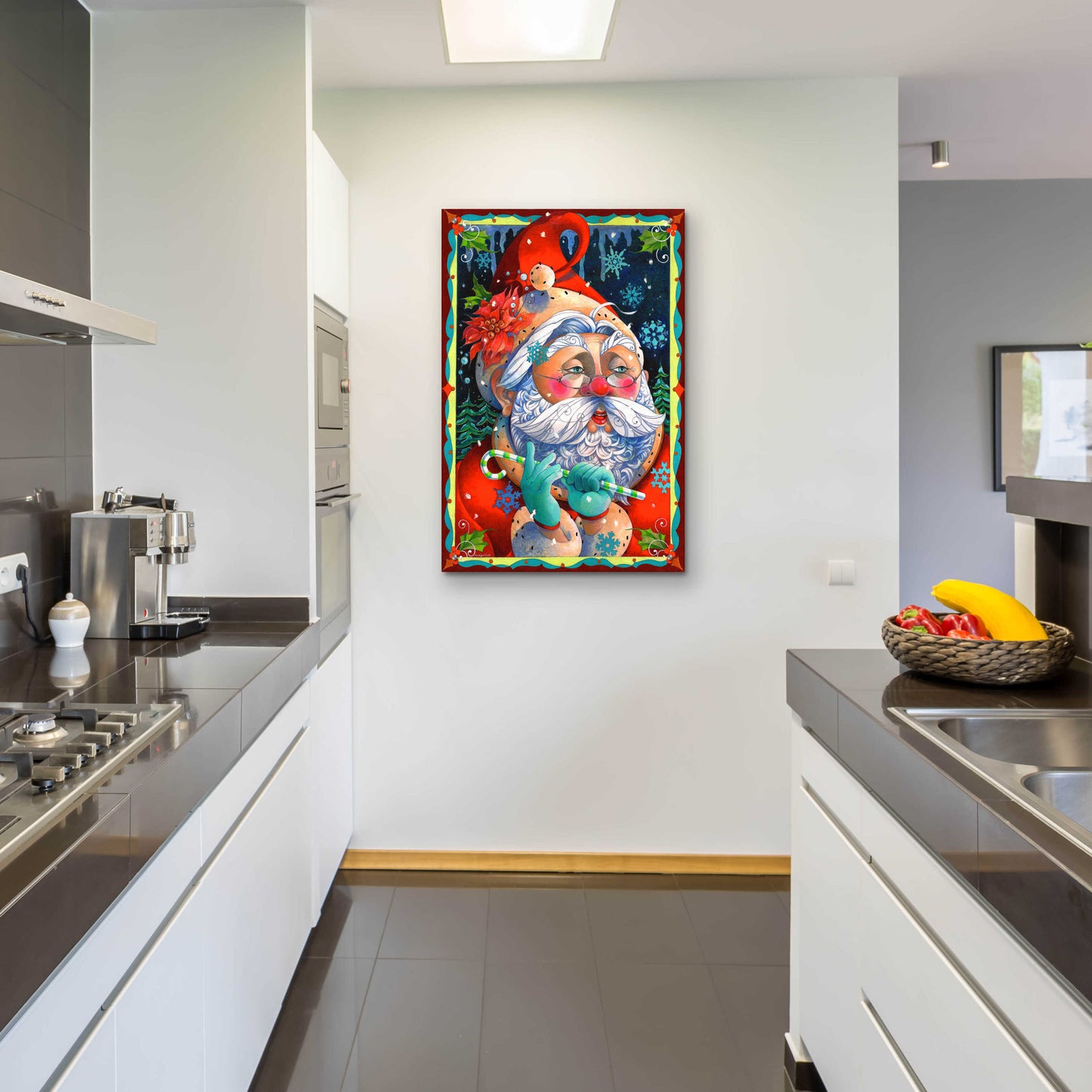 Epic Art 'Determining Naughty or Nice' by David Galchutt, Acrylic Glass Wall Art,24x36