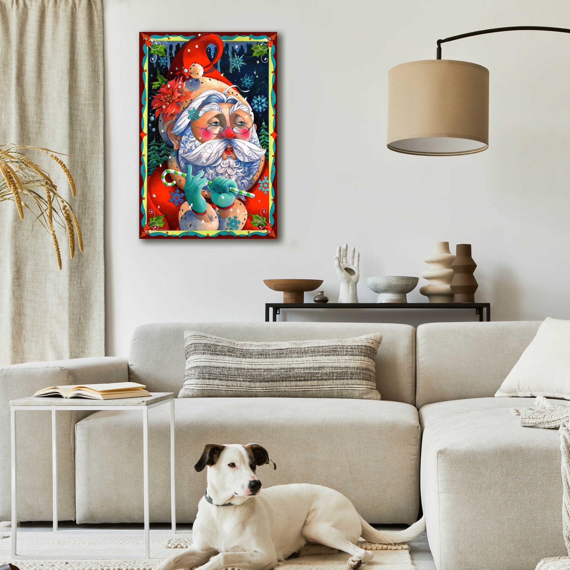 Epic Art 'Determining Naughty or Nice' by David Galchutt, Acrylic Glass Wall Art,24x36