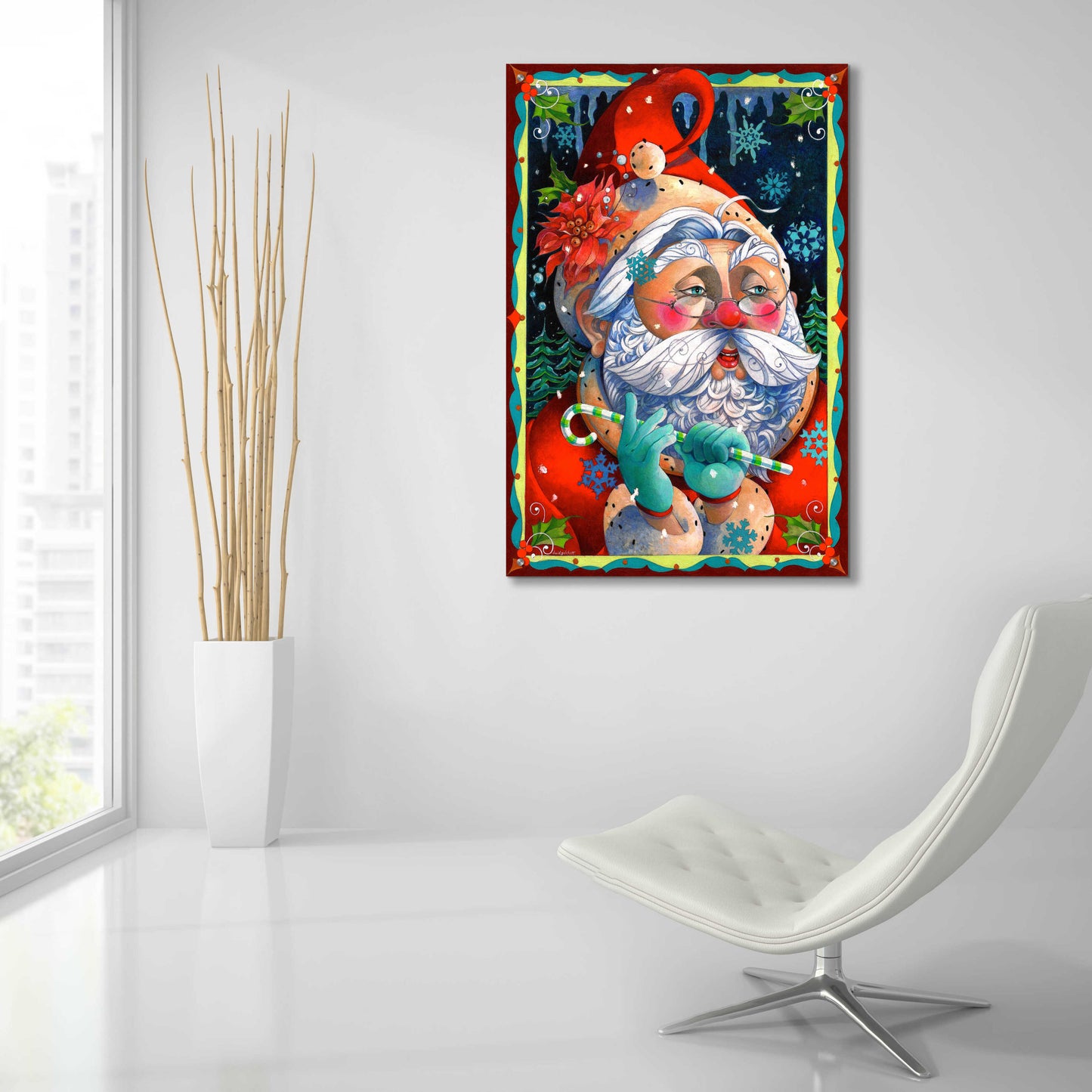 Epic Art 'Determining Naughty or Nice' by David Galchutt, Acrylic Glass Wall Art,24x36