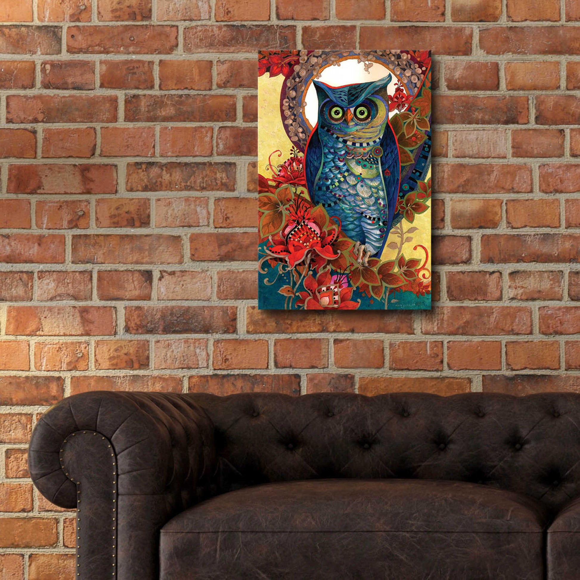 Epic Art 'Hoot' by David Galchutt, Acrylic Glass Wall Art,16x24