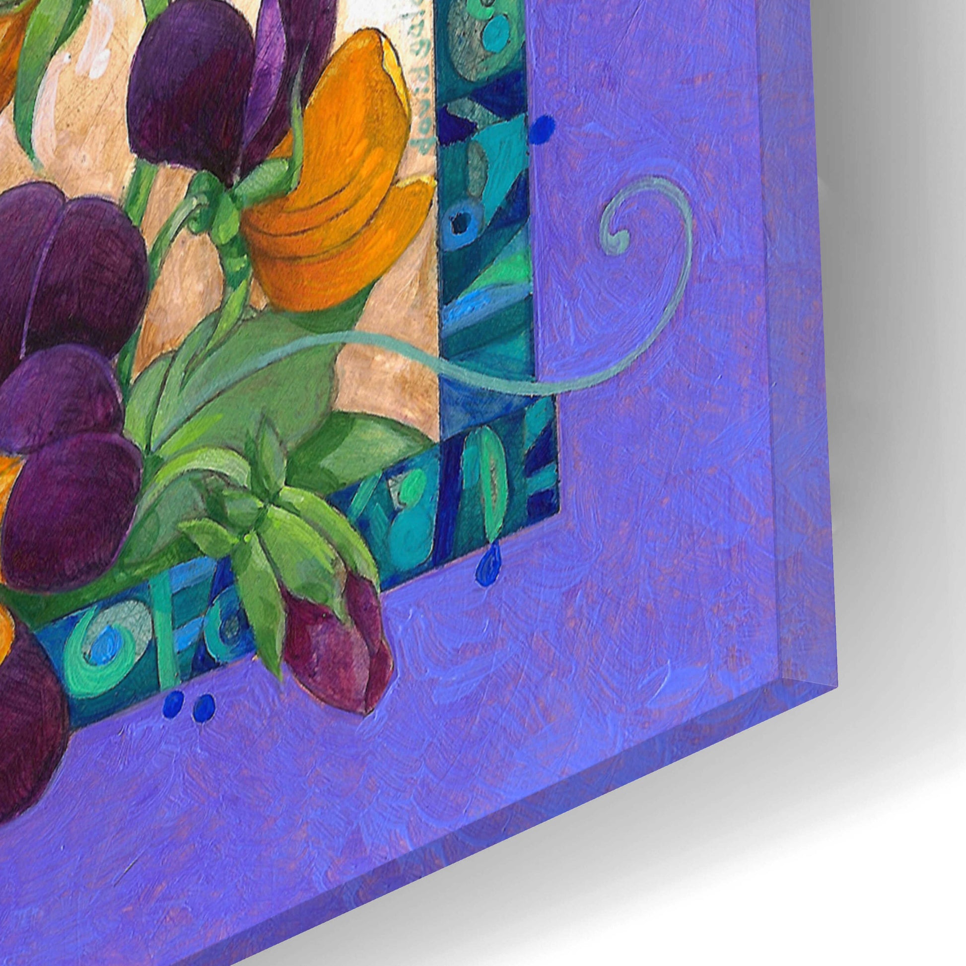 Epic Art 'Pansy Mania' by David Galchutt, Acrylic Glass Wall Art,16x12