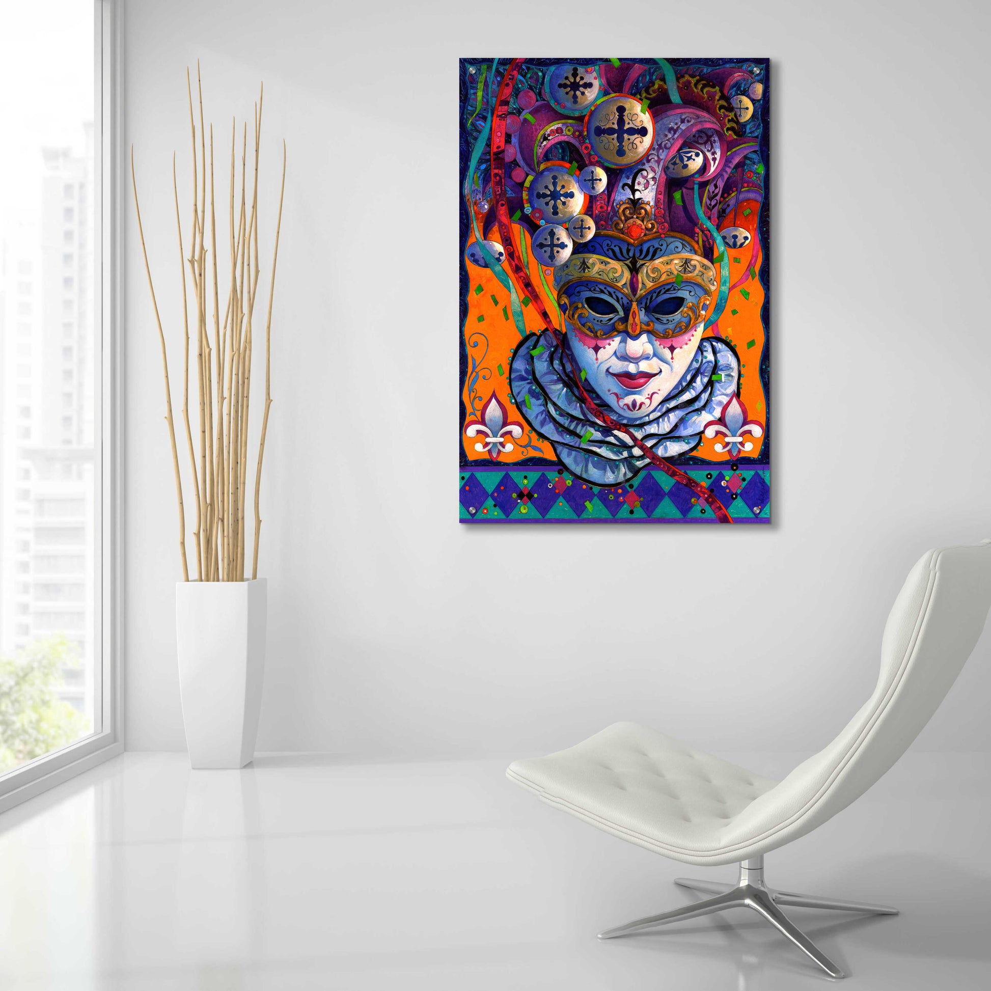 Epic Art 'Carnival' by David Galchutt, Acrylic Glass Wall Art,24x36