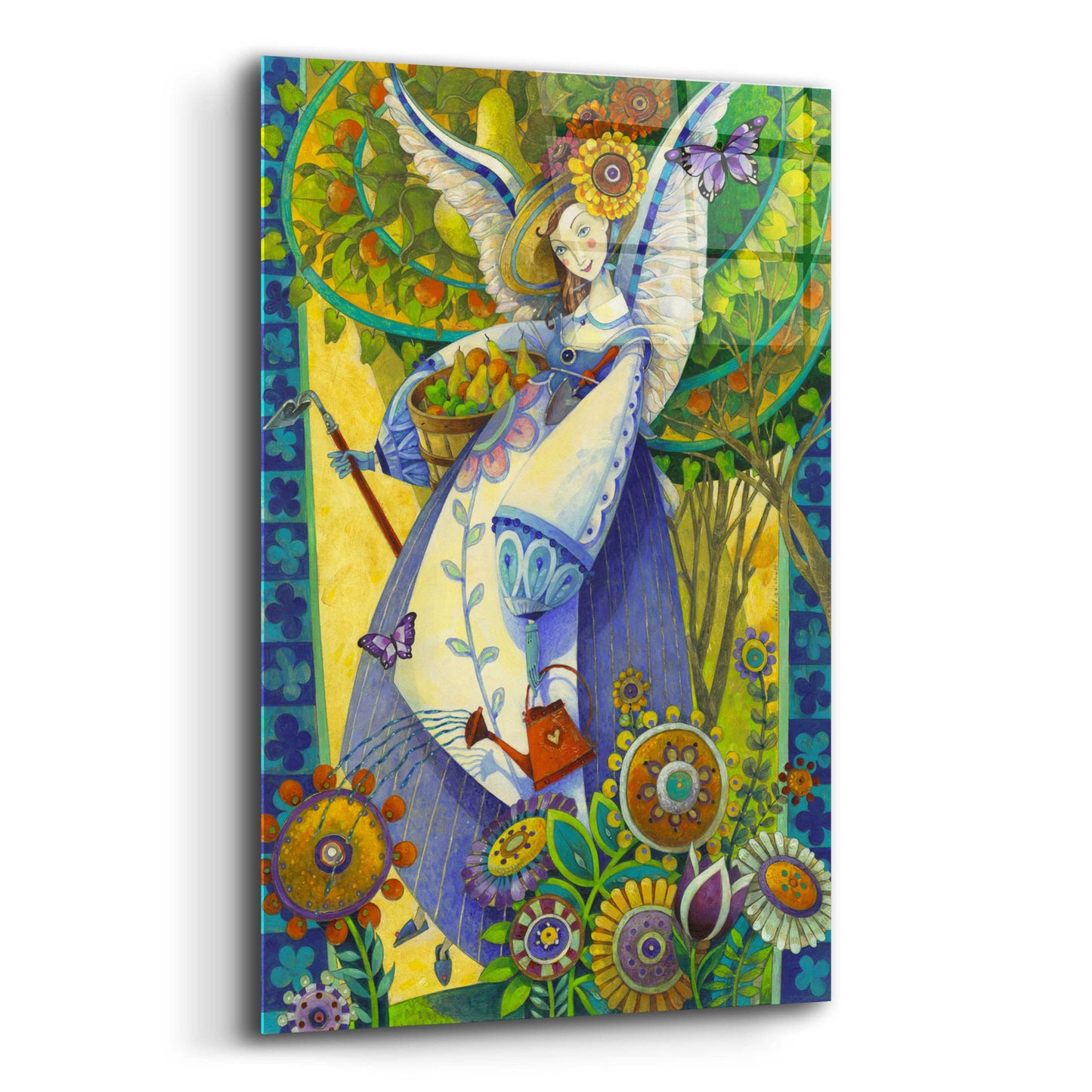 Epic Art 'Angelic Harvesting' by David Galchutt, Acrylic Glass Wall Art,12x16