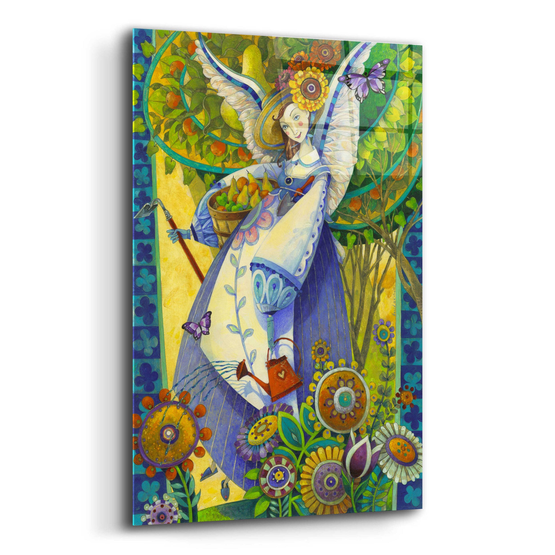 Epic Art 'Angelic Harvesting' by David Galchutt, Acrylic Glass Wall Art,12x16