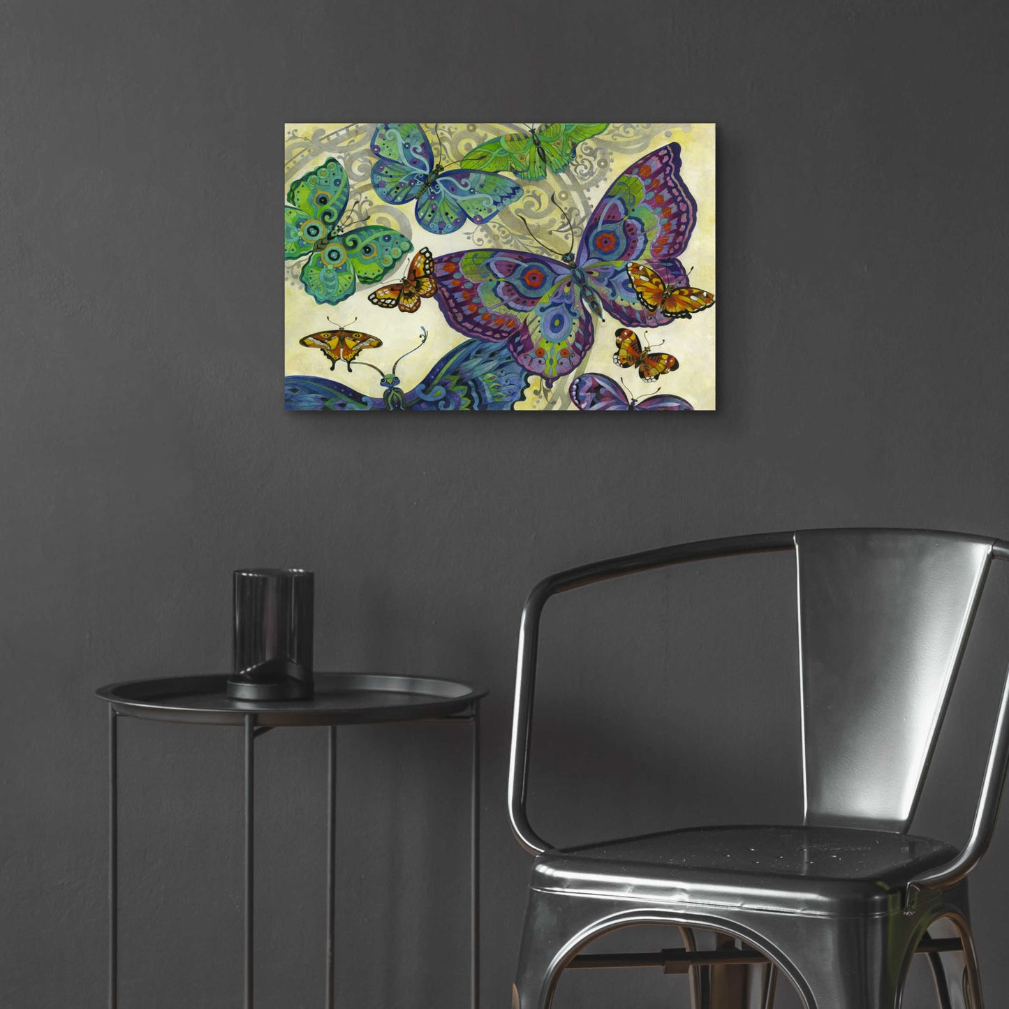 Epic Art 'Flutter Flock' by David Galchutt, Acrylic Glass Wall Art,24x16