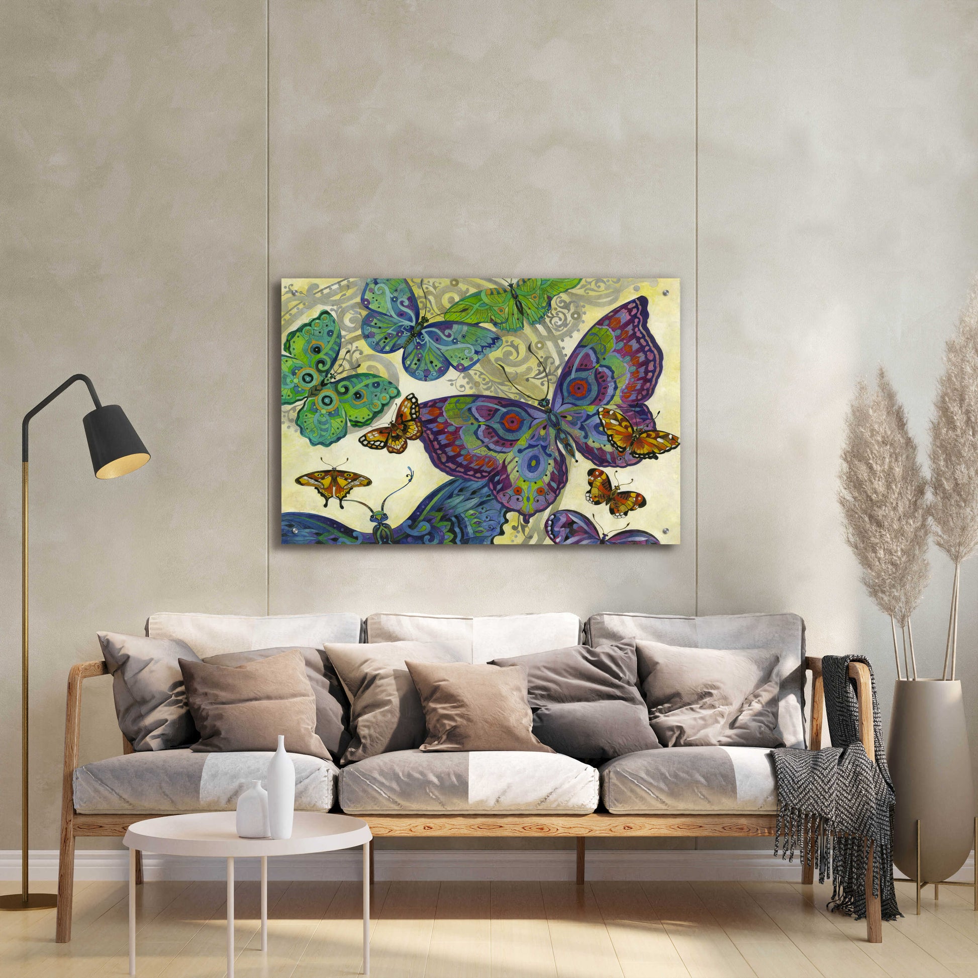 Epic Art 'Flutter Flock' by David Galchutt, Acrylic Glass Wall Art,36x24