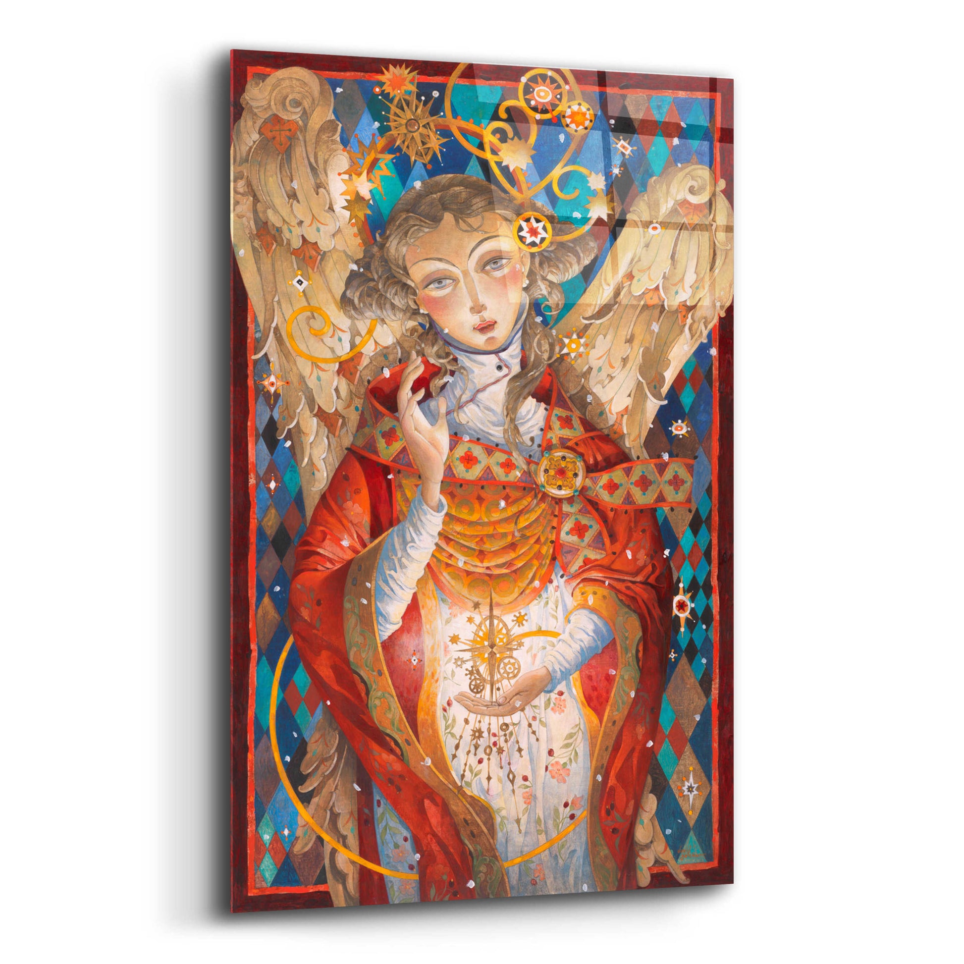 Epic Art 'Winter Angel' by David Galchutt, Acrylic Glass Wall Art,12x16