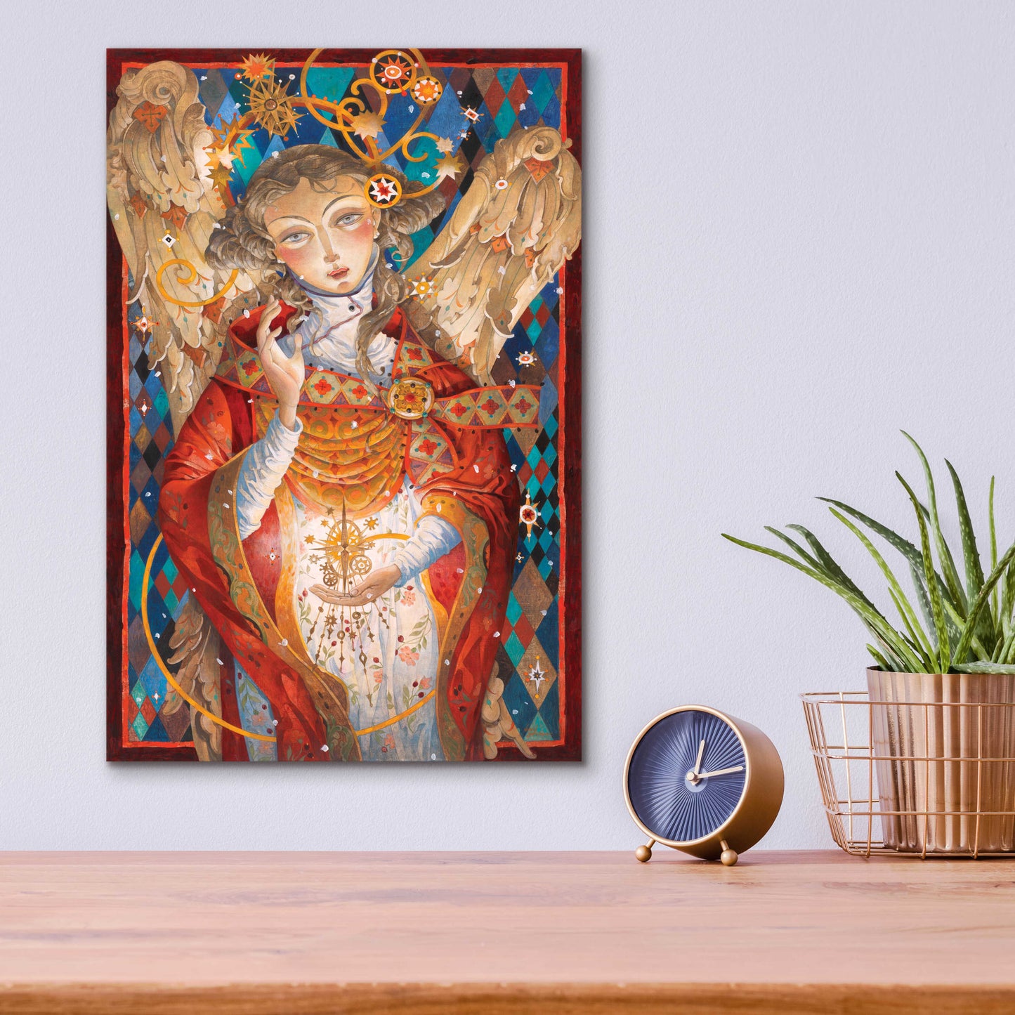 Epic Art 'Winter Angel' by David Galchutt, Acrylic Glass Wall Art,12x16