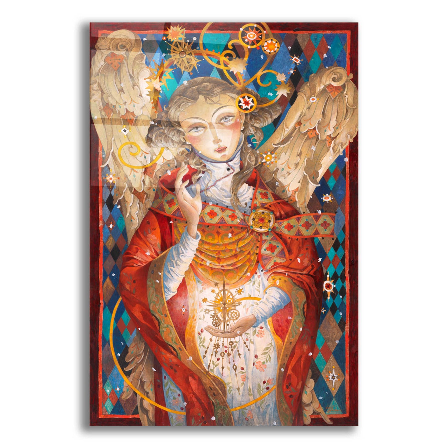 Epic Art 'Winter Angel' by David Galchutt, Acrylic Glass Wall Art,12x16