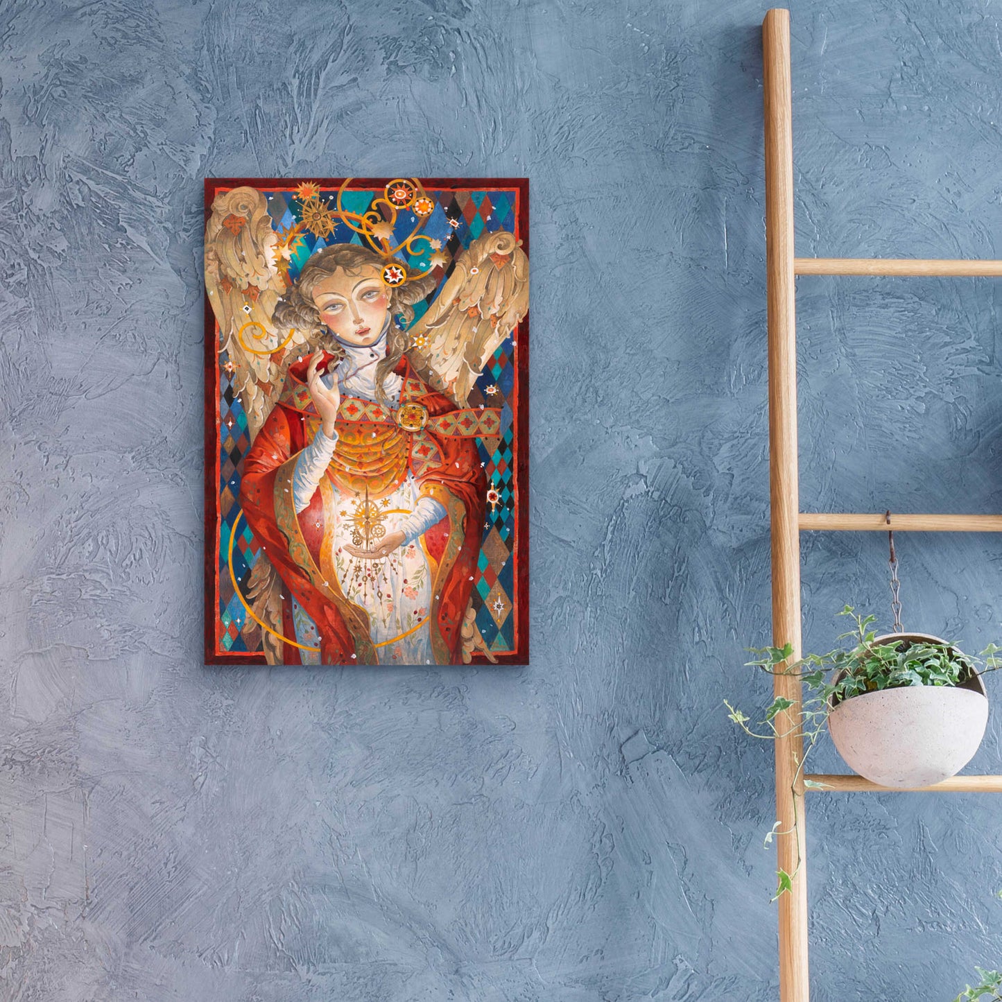 Epic Art 'Winter Angel' by David Galchutt, Acrylic Glass Wall Art,16x24