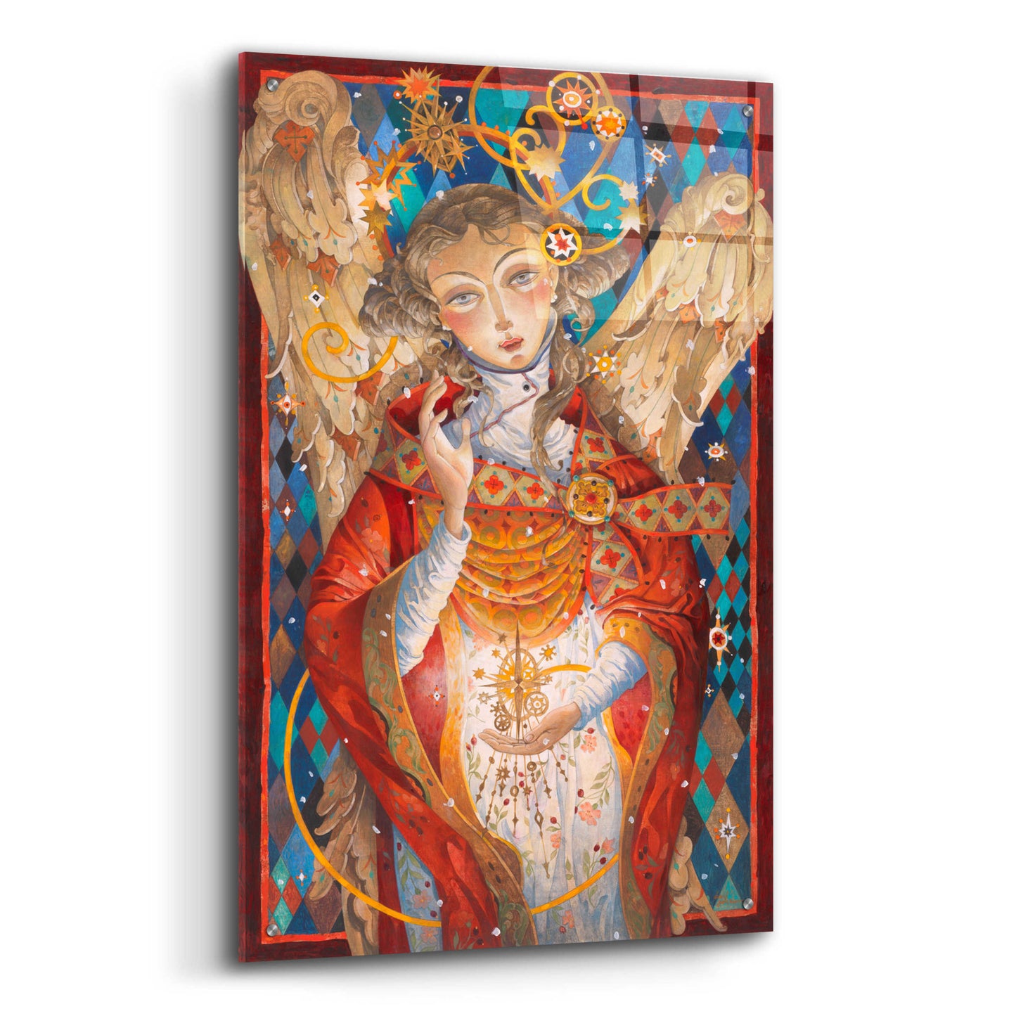 Epic Art 'Winter Angel' by David Galchutt, Acrylic Glass Wall Art,24x36