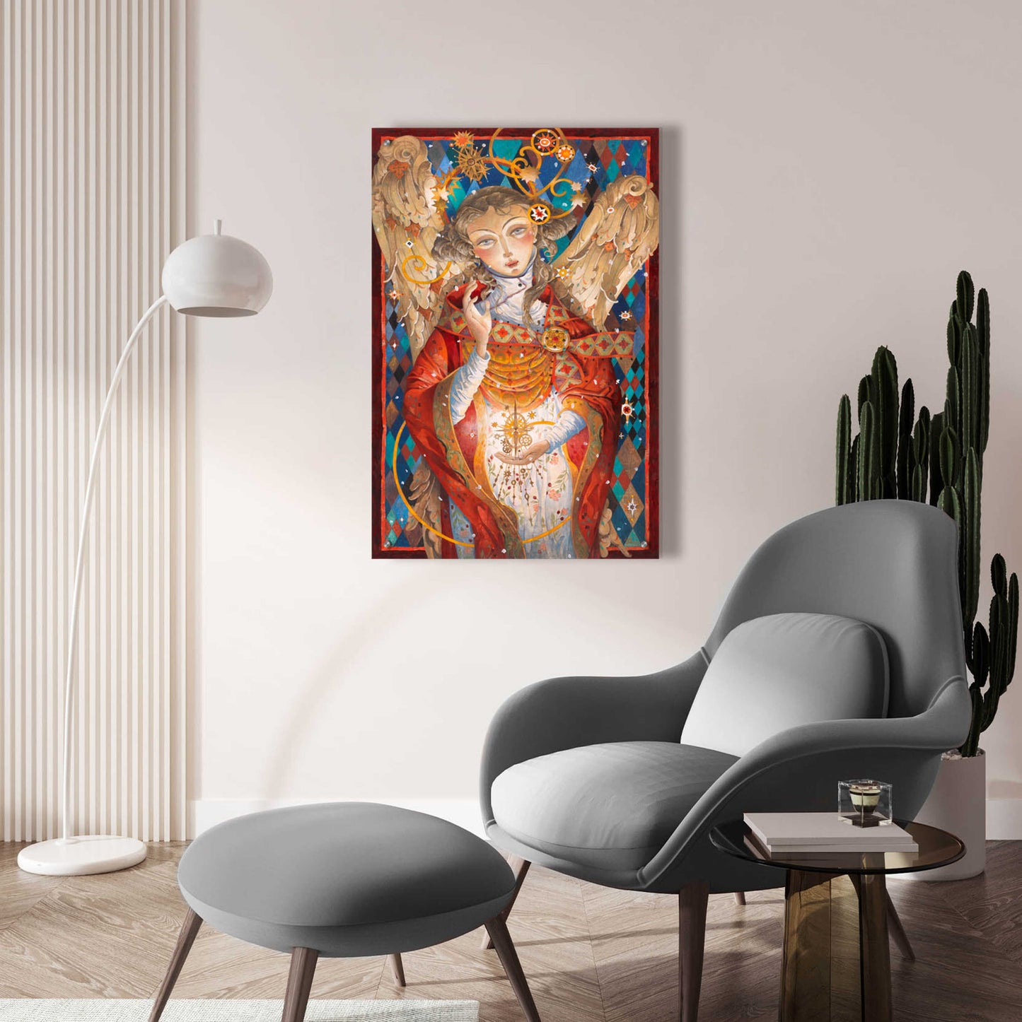 Epic Art 'Winter Angel' by David Galchutt, Acrylic Glass Wall Art,24x36