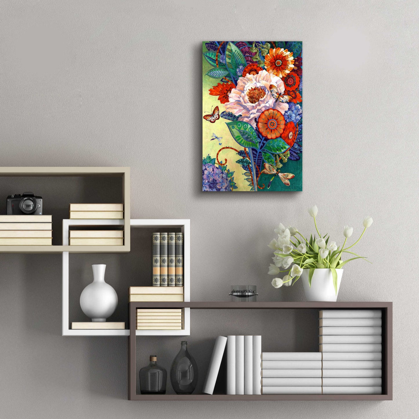 Epic Art 'The Mixed Bouquet' by David Galchutt, Acrylic Glass Wall Art,16x24