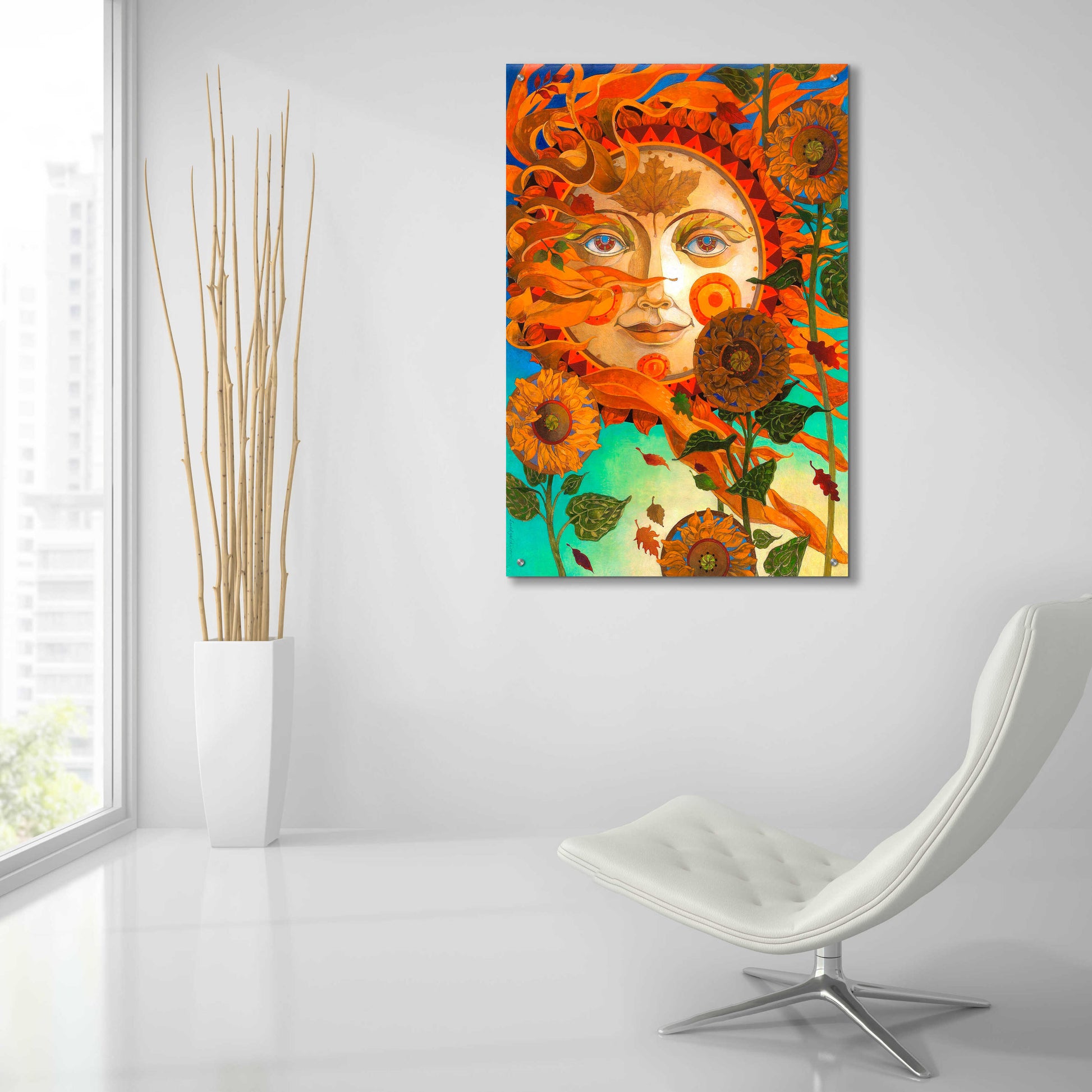 Epic Art 'Autumn Sun' by David Galchutt, Acrylic Glass Wall Art,24x36