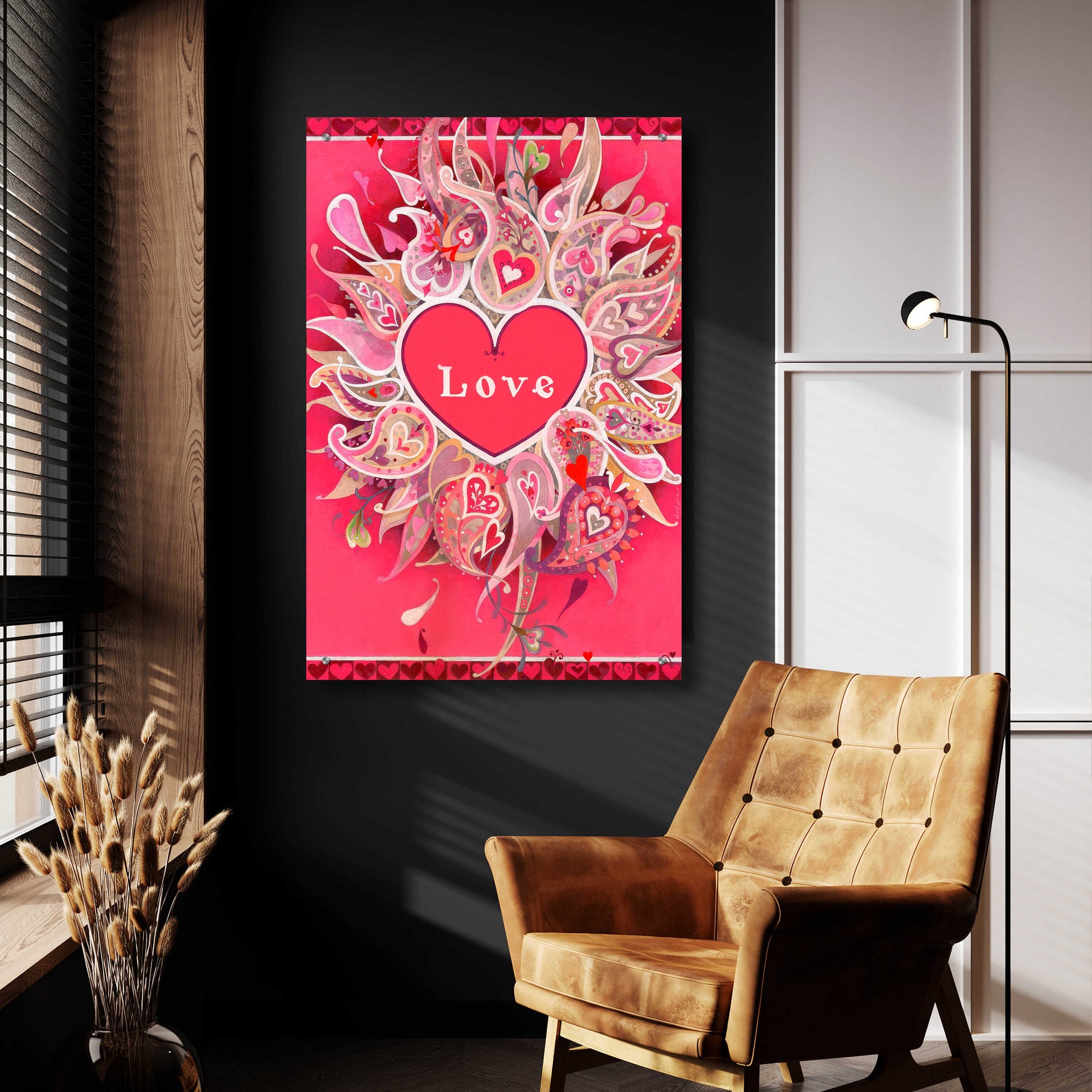 Epic Art 'Love' by David Galchutt, Acrylic Glass Wall Art,24x36