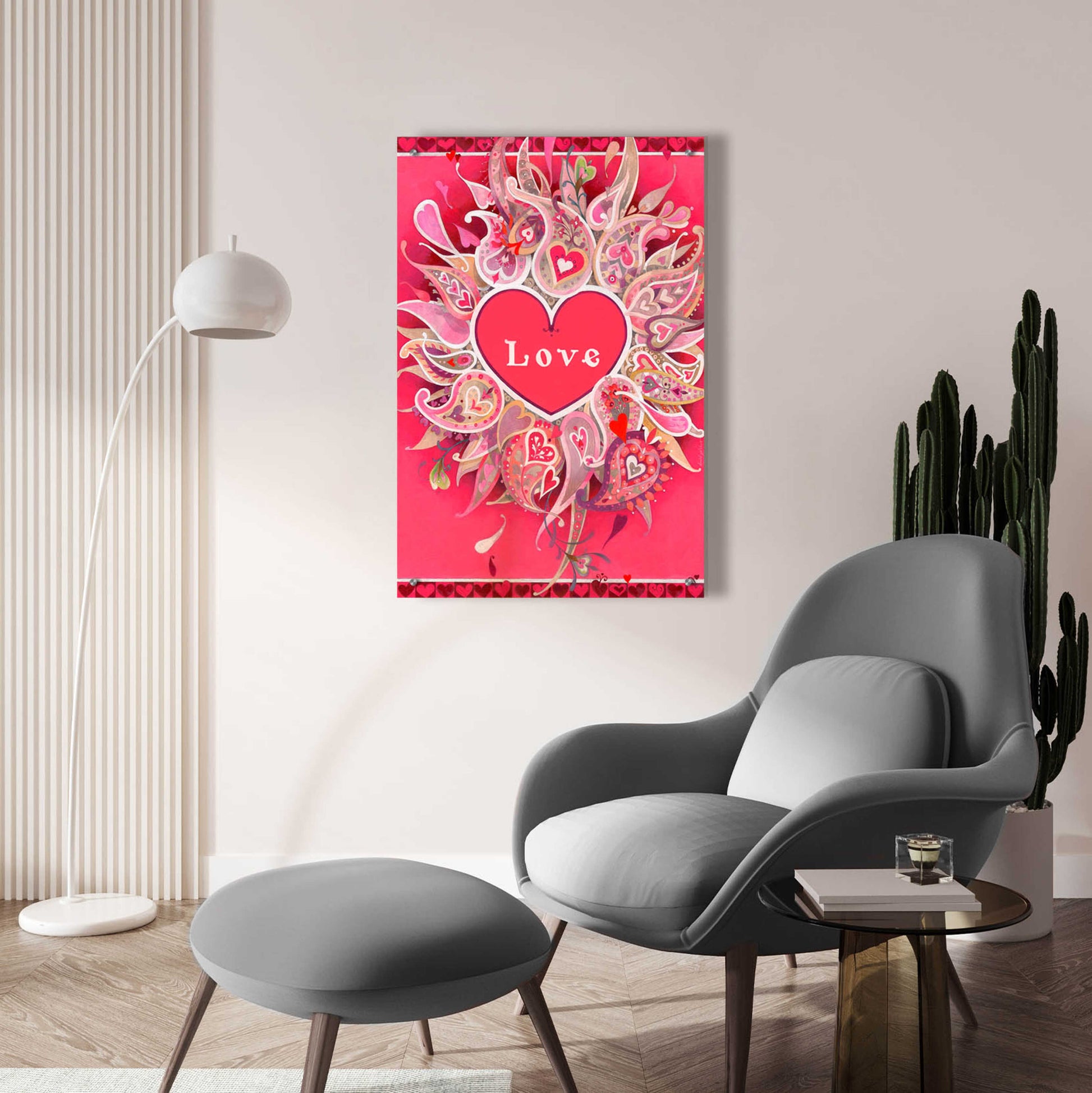 Epic Art 'Love' by David Galchutt, Acrylic Glass Wall Art,24x36