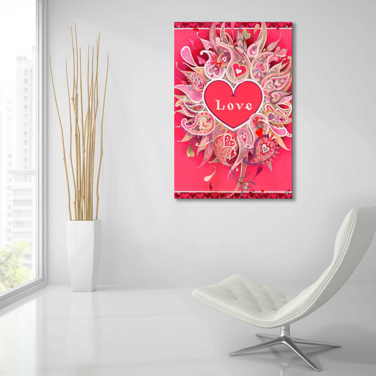 Epic Art 'Love' by David Galchutt, Acrylic Glass Wall Art,24x36