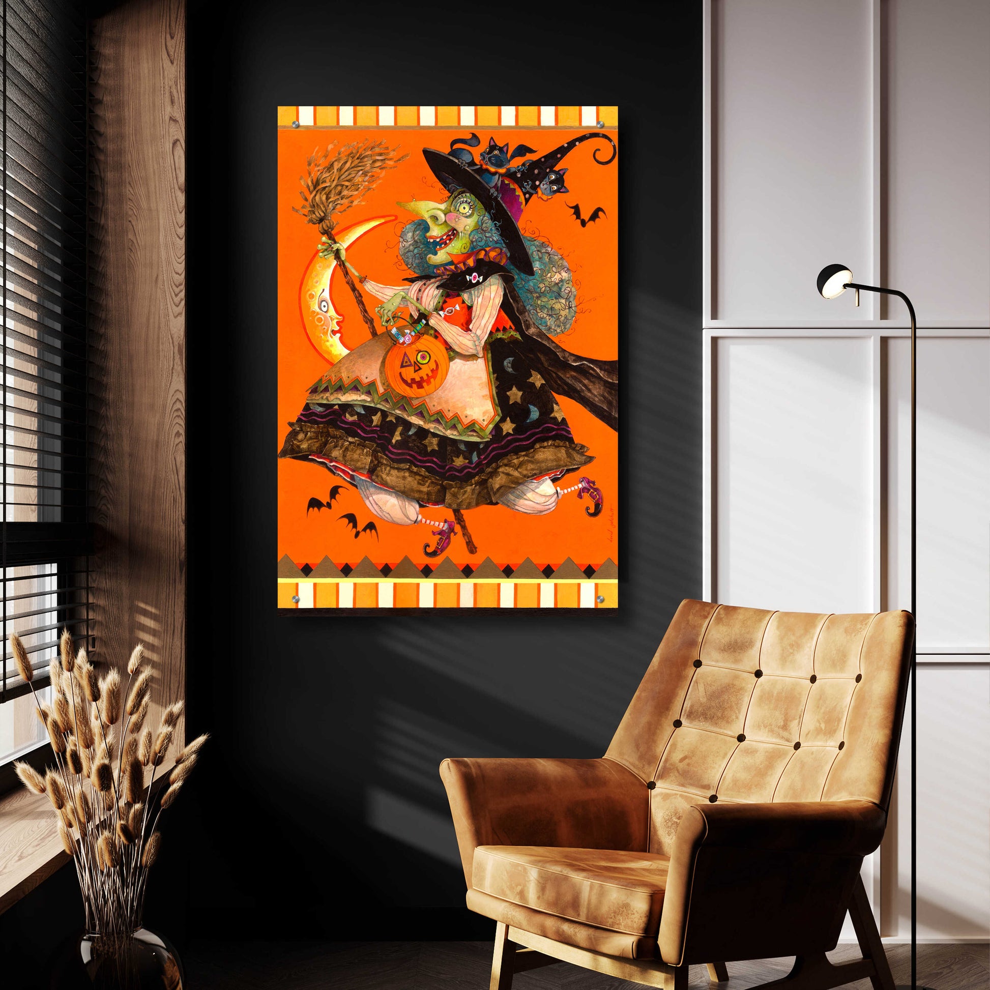 Epic Art 'Witch' by David Galchutt, Acrylic Glass Wall Art,24x36