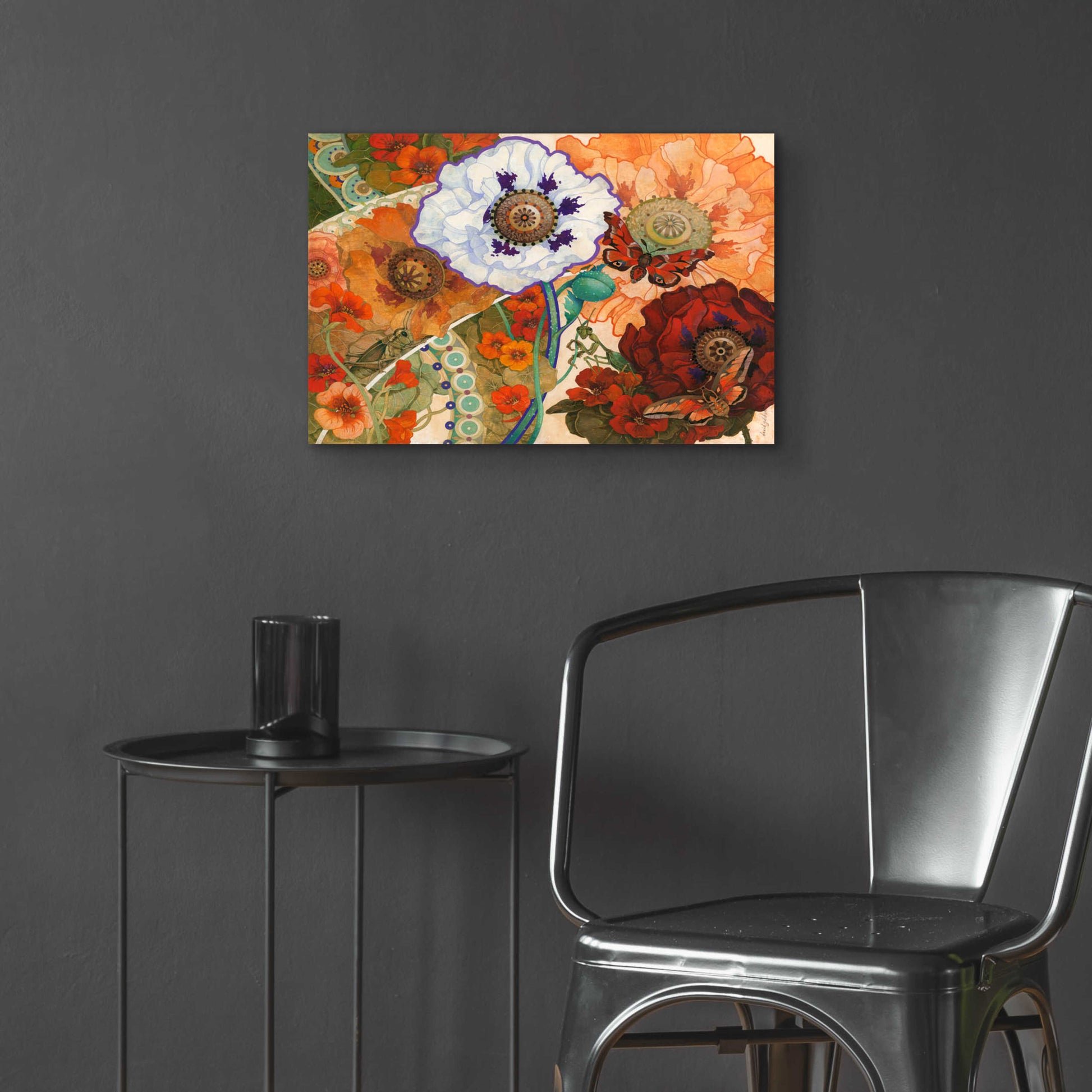 Epic Art 'Floral Tapestry' by David Galchutt, Acrylic Glass Wall Art,24x16