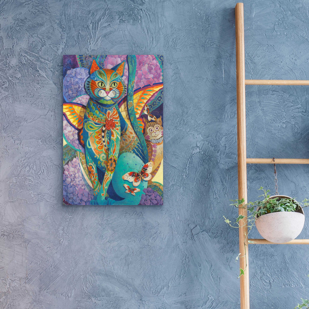 Epic Art 'Feline Fiesta' by David Galchutt, Acrylic Glass Wall Art,16x24