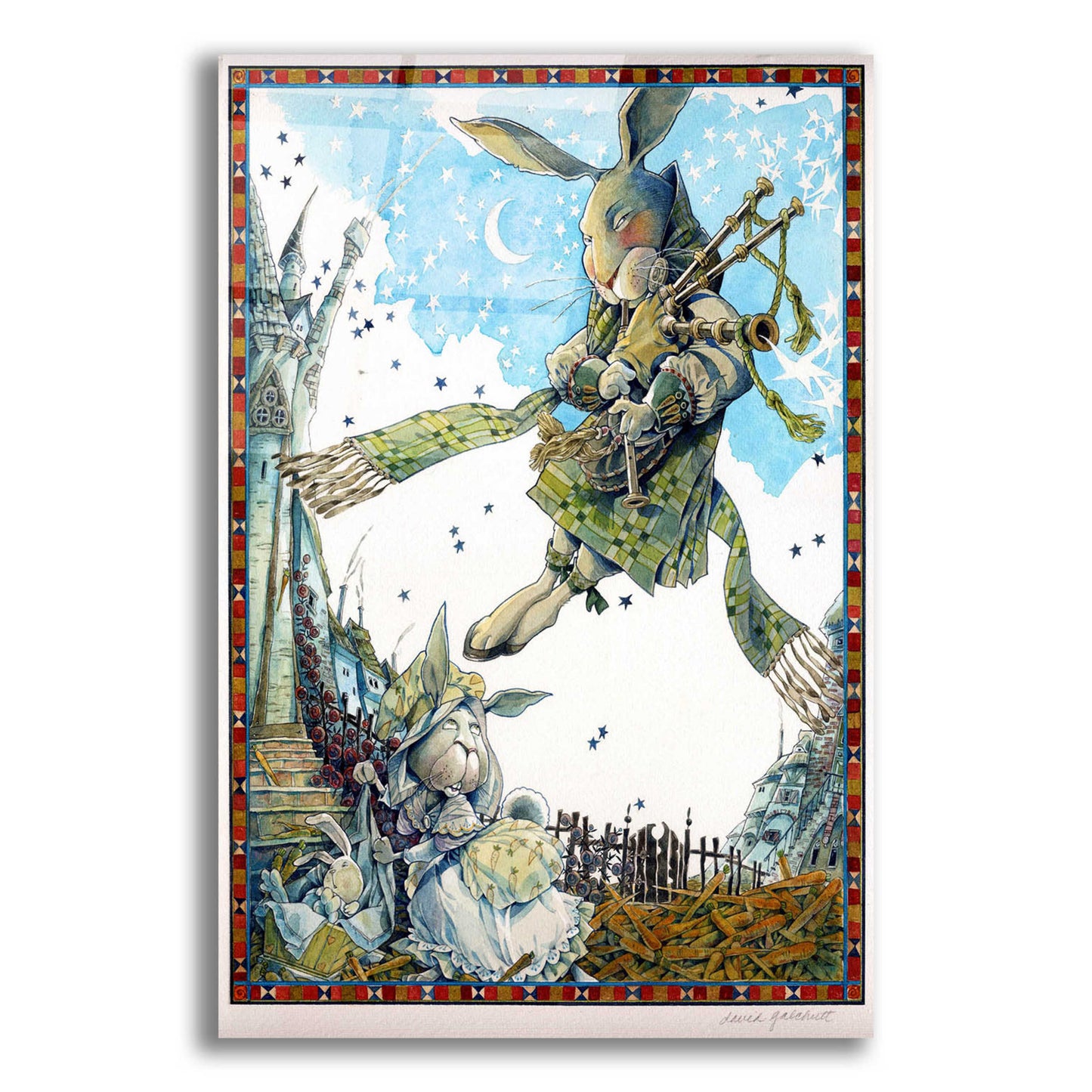 Epic Art 'Star Piper' by David Galchutt, Acrylic Glass Wall Art,12x16