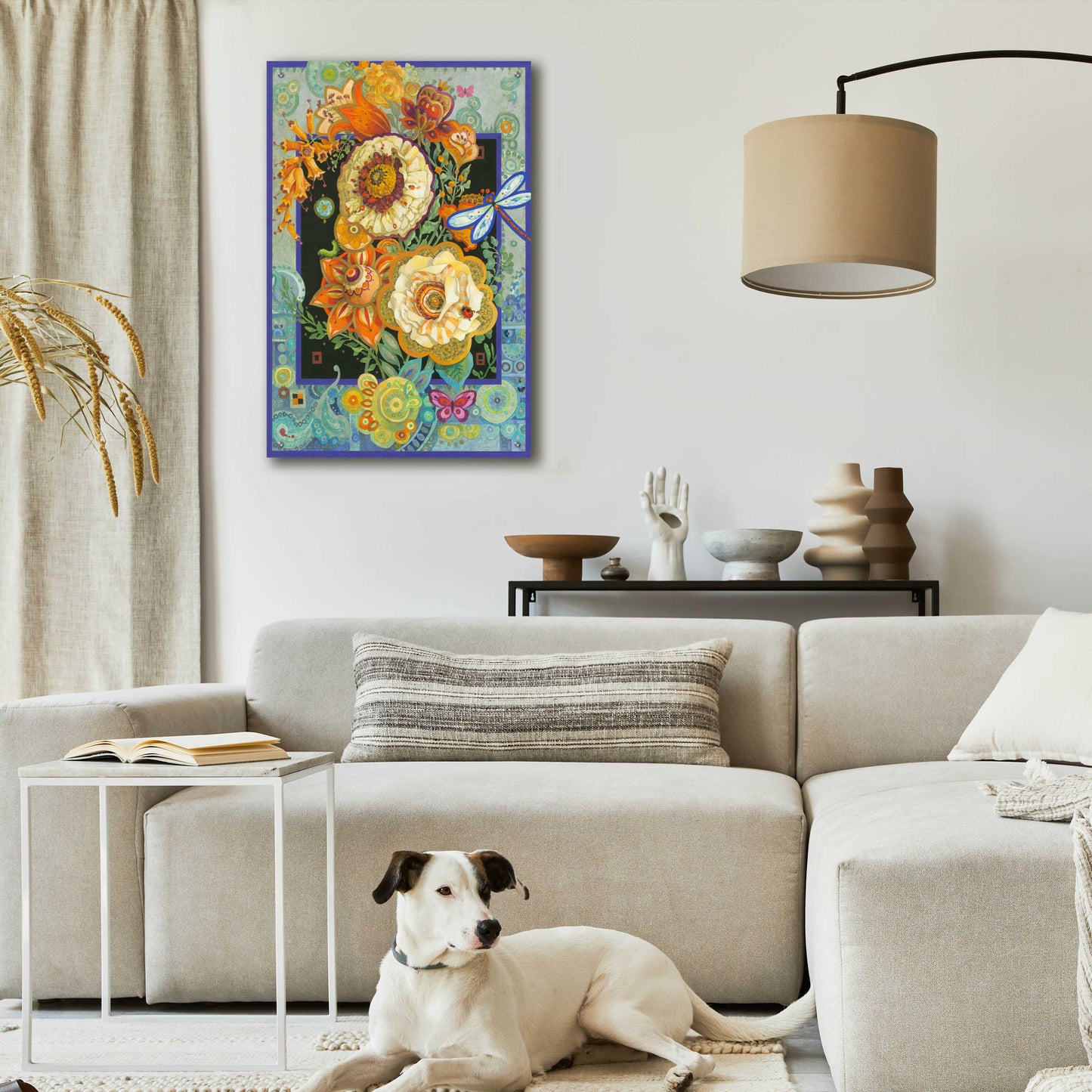 Epic Art 'Floral Fiesta' by David Galchutt, Acrylic Glass Wall Art,24x36