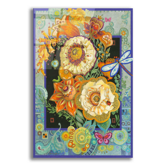 Epic Art 'Floral Fiesta' by David Galchutt, Acrylic Glass Wall Art