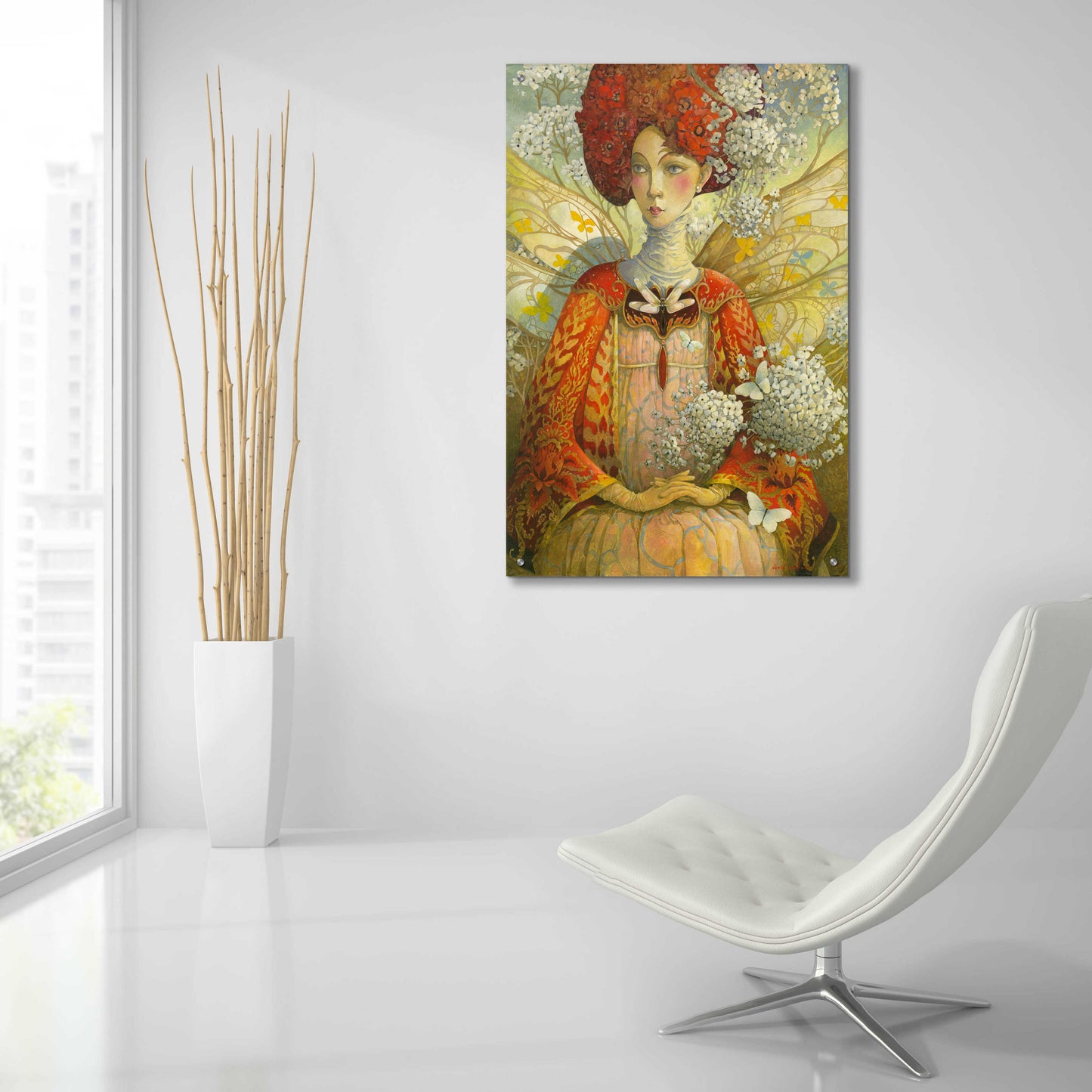 Epic Art 'The Distracted Fairy' by David Galchutt, Acrylic Glass Wall Art,24x36