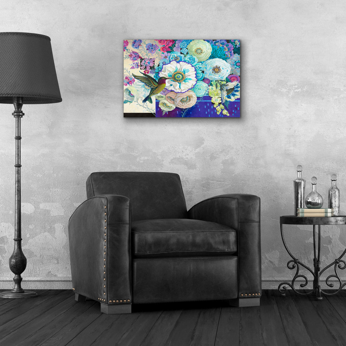 Epic Art 'Celebration Floral' by David Galchutt, Acrylic Glass Wall Art,24x16