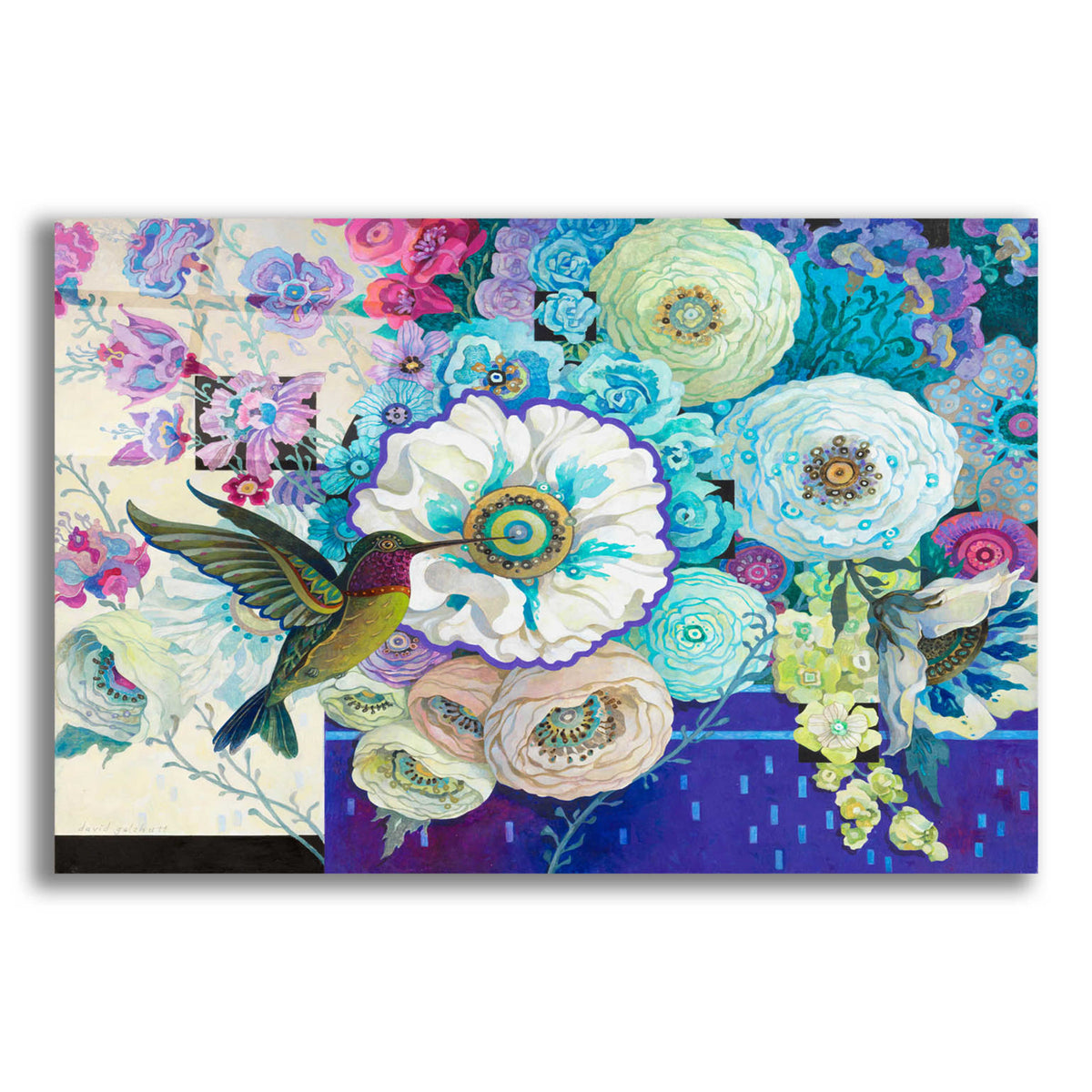Epic Art 'Celebration Floral' by David Galchutt, Acrylic Glass Wall Art