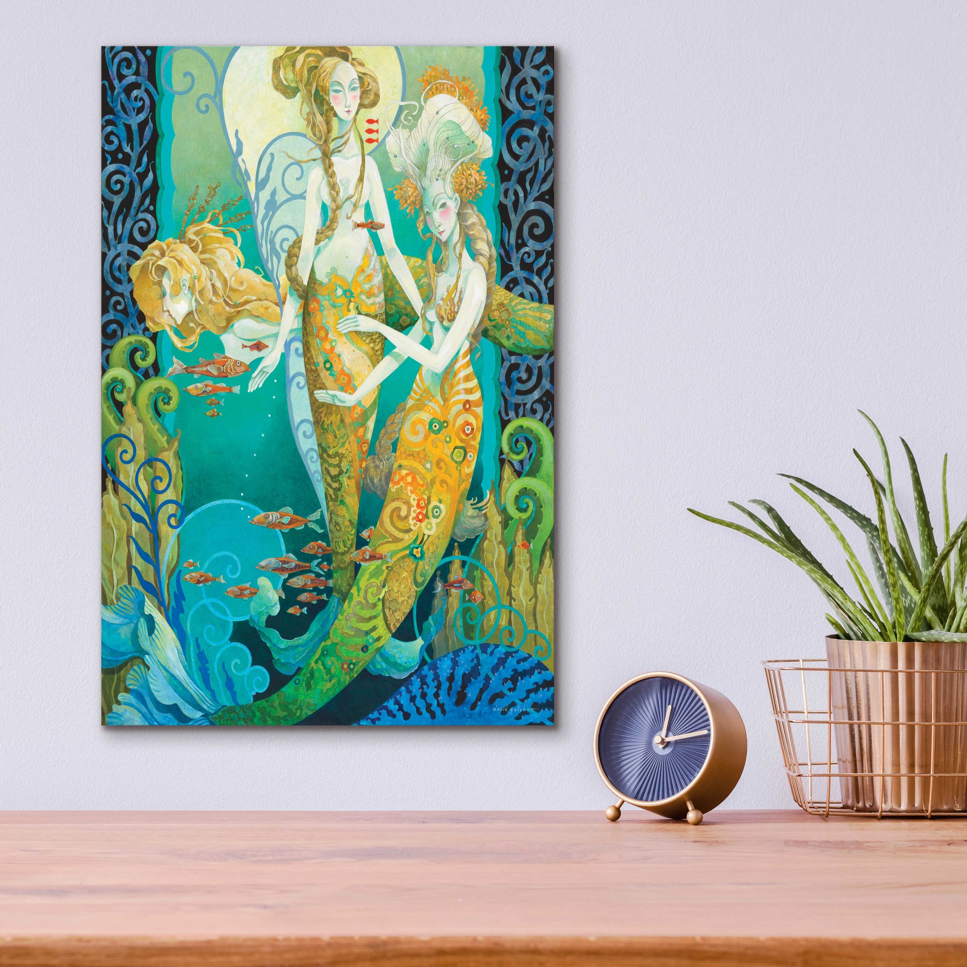 Epic Art 'The Sirens' by David Galchutt, Acrylic Glass Wall Art,12x16