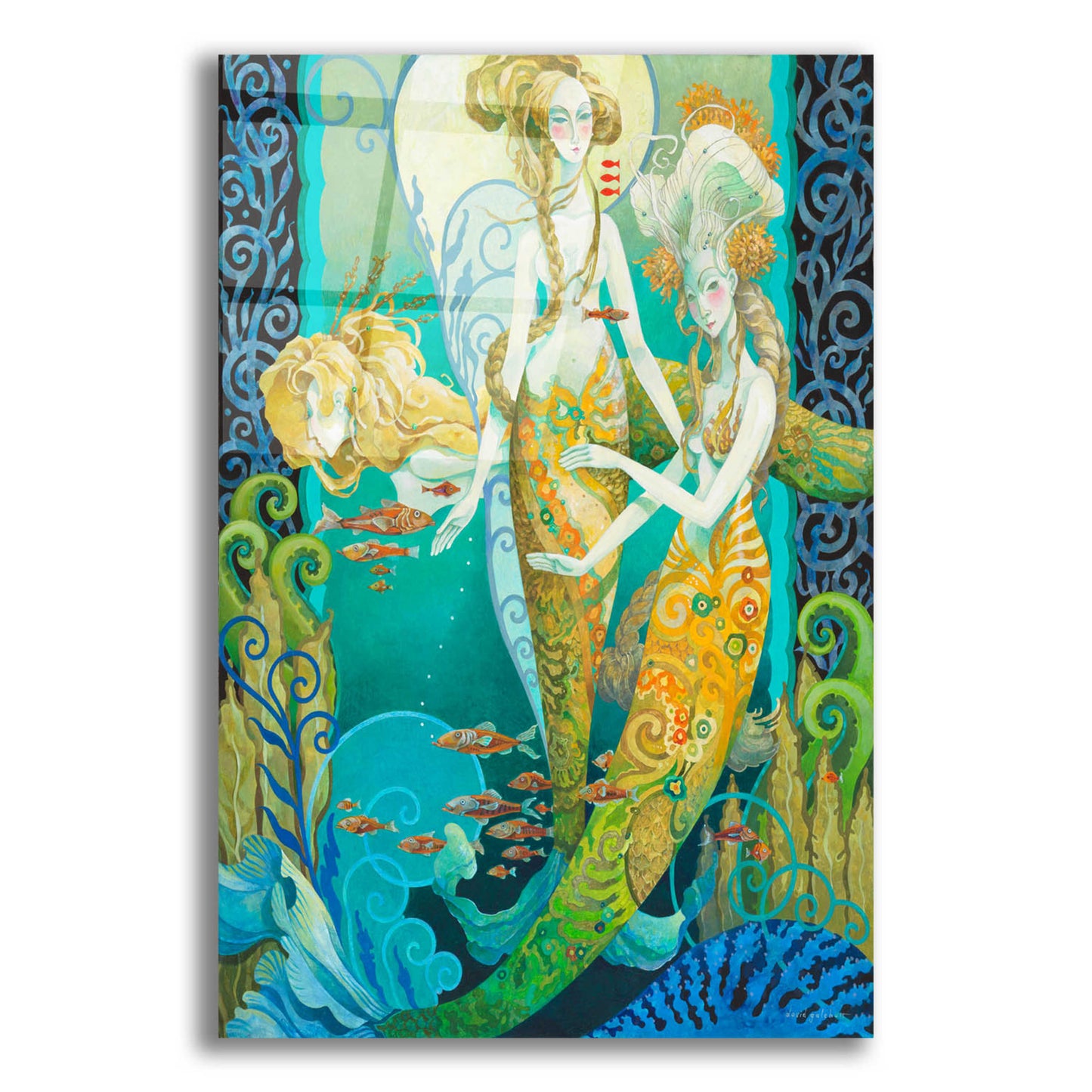 Epic Art 'The Sirens' by David Galchutt, Acrylic Glass Wall Art,12x16