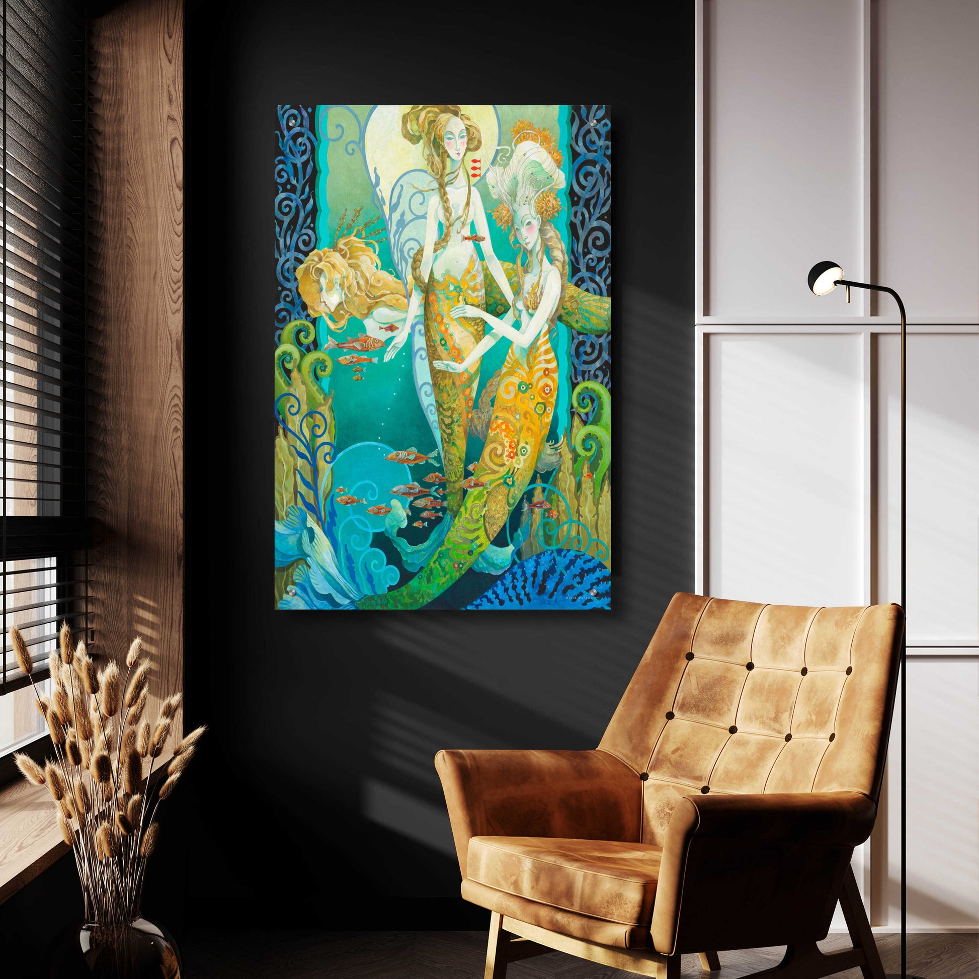 Epic Art 'The Sirens' by David Galchutt, Acrylic Glass Wall Art,24x36