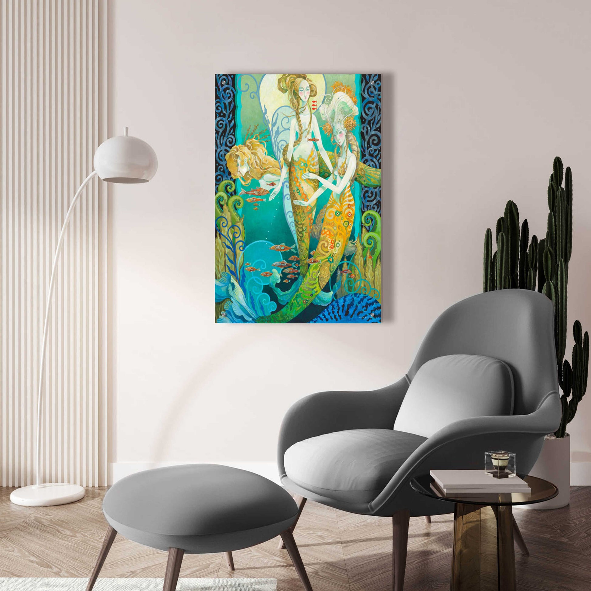 Epic Art 'The Sirens' by David Galchutt, Acrylic Glass Wall Art,24x36