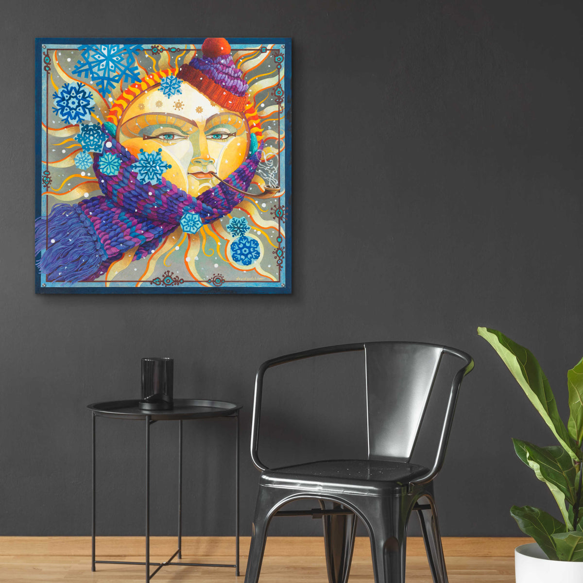 Epic Art 'Winter Sun' by David Galchutt, Acrylic Glass Wall Art,36x36