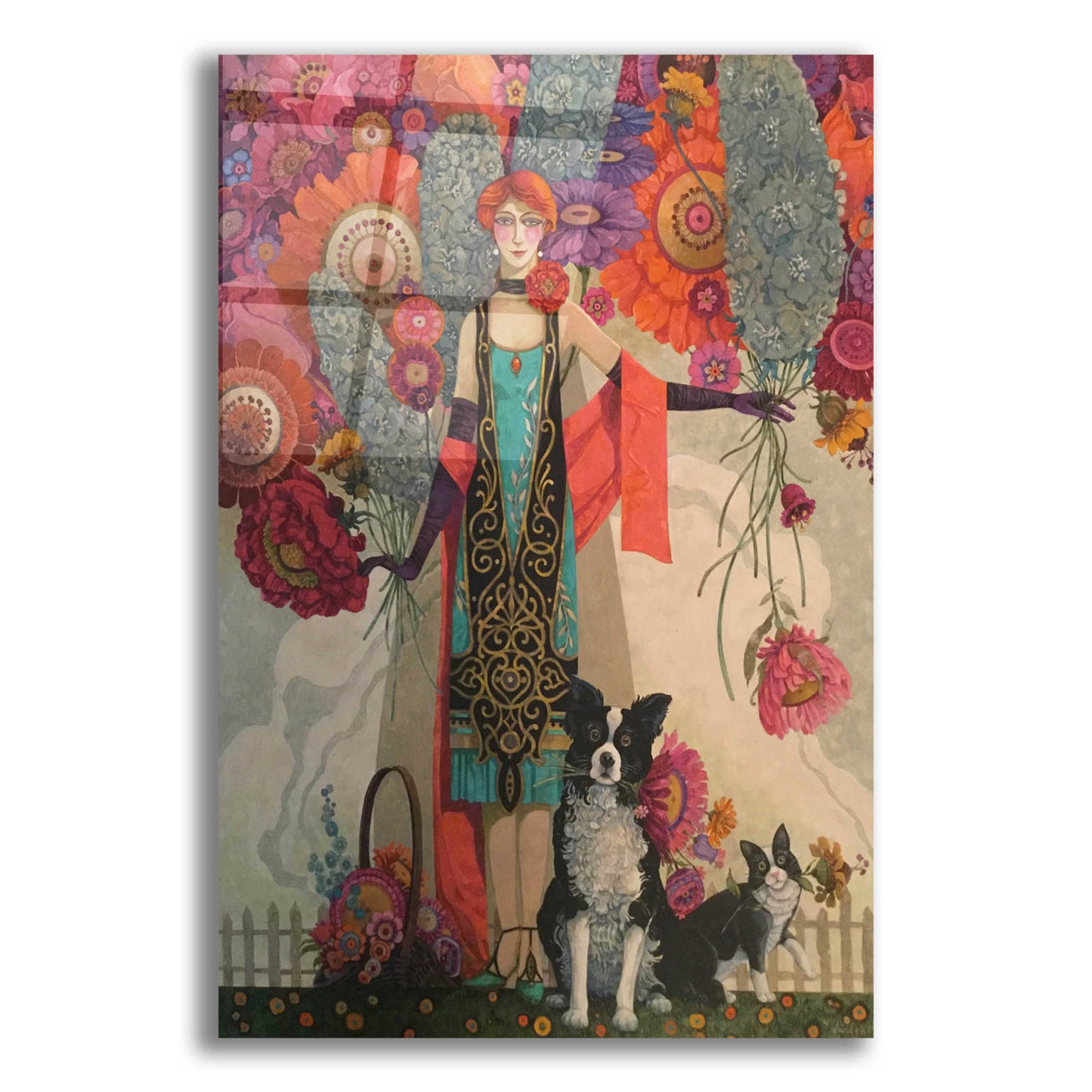 Epic Art 'The Gatherers' by David Galchutt, Acrylic Glass Wall Art,12x16