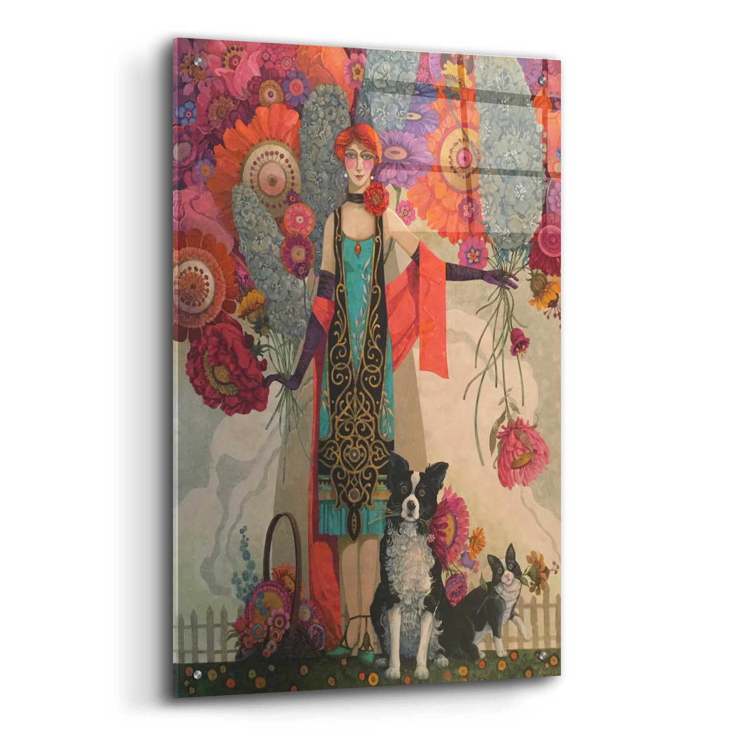 Epic Art 'The Gatherers' by David Galchutt, Acrylic Glass Wall Art,24x36