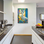 Epic Art 'Duck Crossing' by David Galchutt, Acrylic Glass Wall Art,24x36