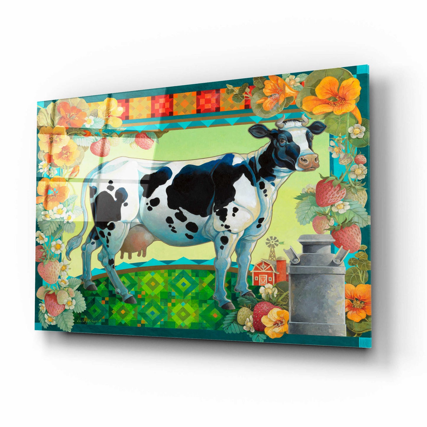 Epic Art 'In the Pasture' by David Galchutt, Acrylic Glass Wall Art,16x12