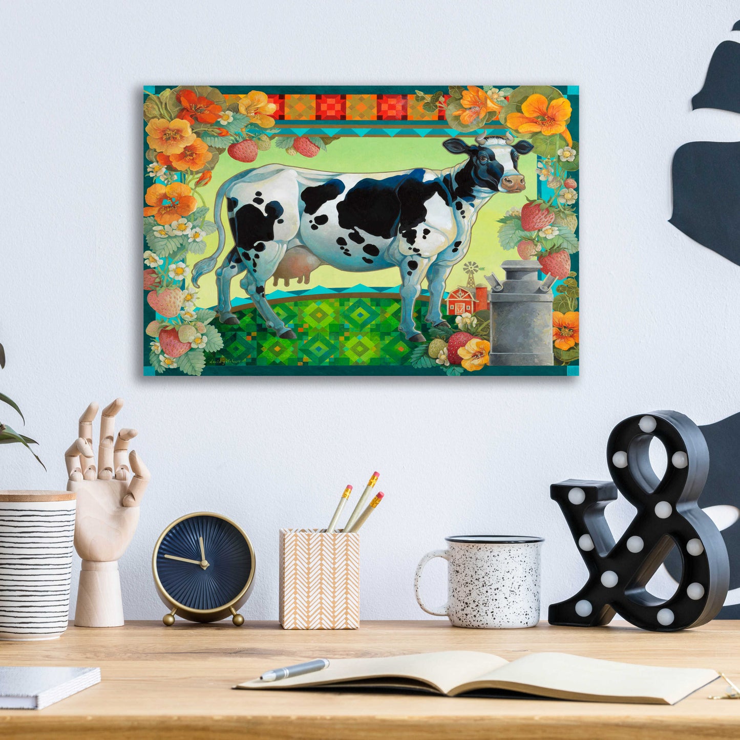 Epic Art 'In the Pasture' by David Galchutt, Acrylic Glass Wall Art,16x12