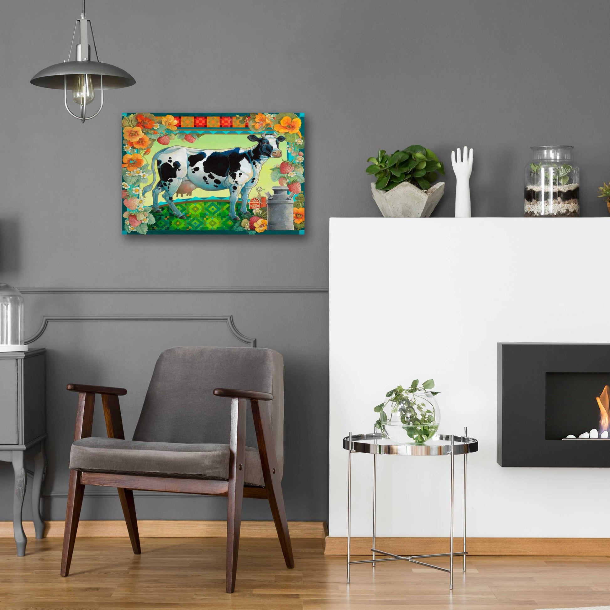 Epic Art 'In the Pasture' by David Galchutt, Acrylic Glass Wall Art,24x16